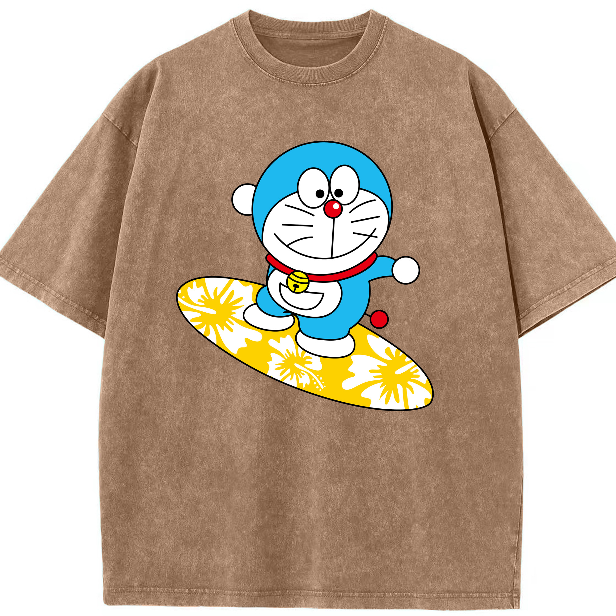 （画像用） ドラえもん Doraemon 綿100% ヴィンテージ風 半袖Tシャツ（フロントプリント）