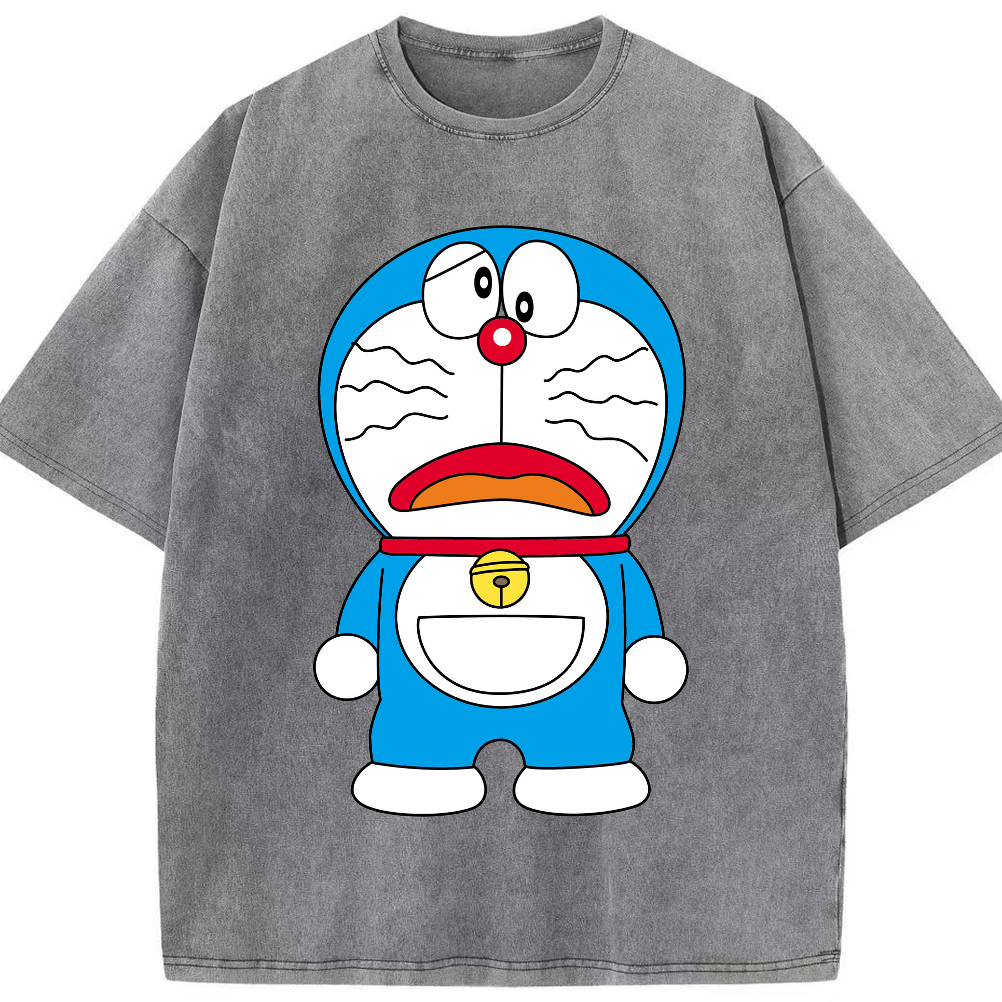 （画像用） ドラえもん Doraemon 綿100% ヴィンテージ風 半袖Tシャツ（フロントプリント）
