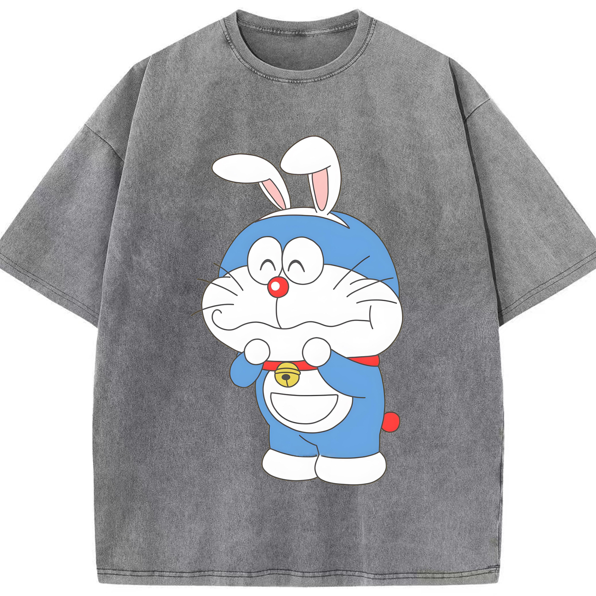 （画像用） ドラえもん Doraemon 綿100% ヴィンテージ風 半袖Tシャツ（フロントプリント）