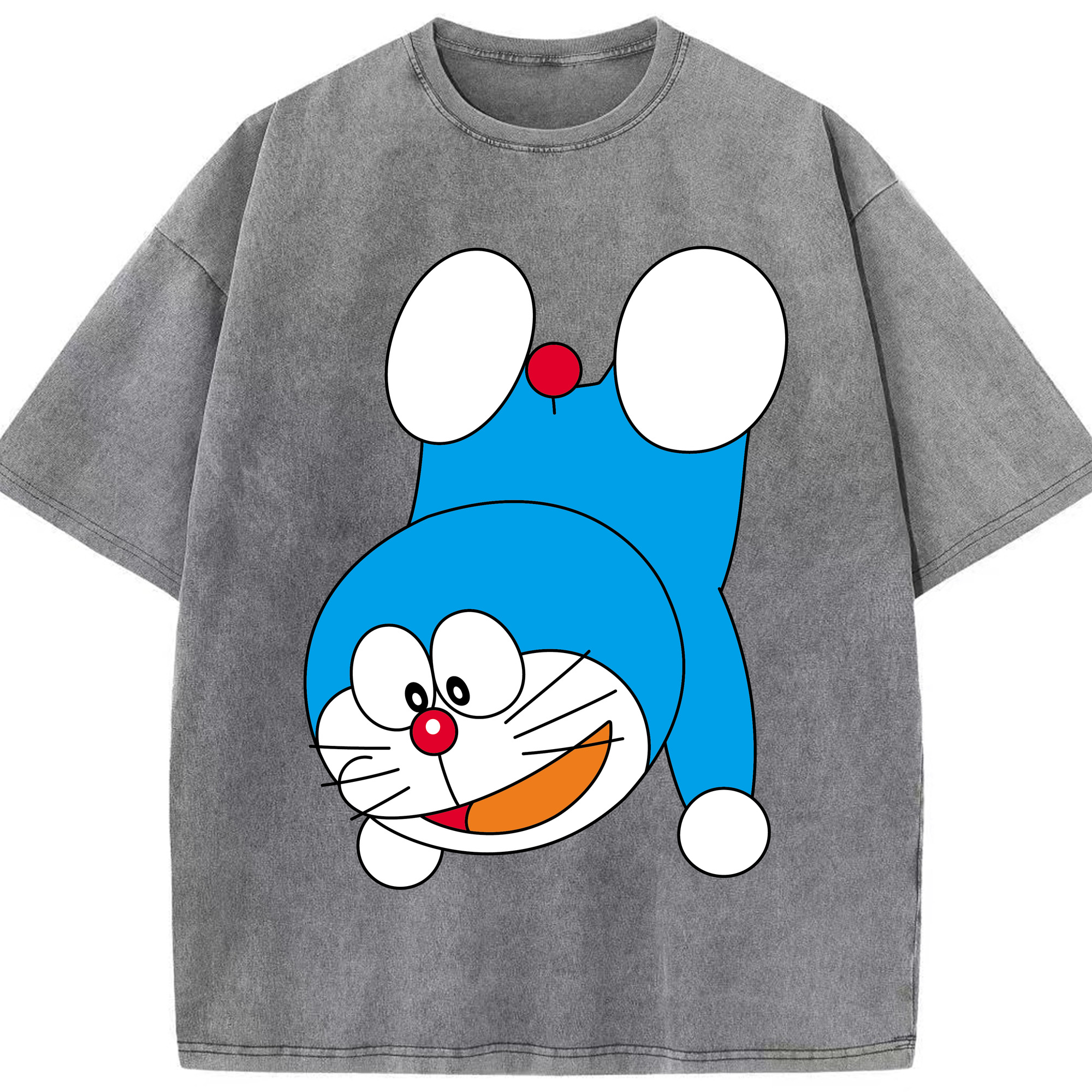 （画像用） ドラえもん Doraemon 綿100% ヴィンテージ風 半袖Tシャツ（フロントプリント）