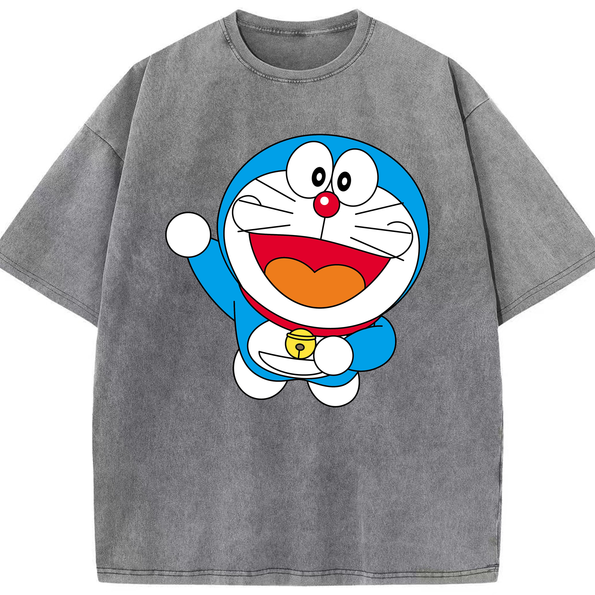 （画像用） ドラえもん Doraemon 綿100% ヴィンテージ風 半袖Tシャツ（フロントプリント）