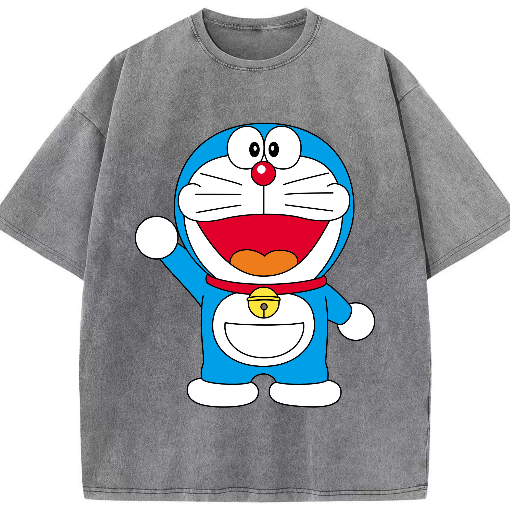 （画像用） ドラえもん Doraemon 綿100% ヴィンテージ風 半袖Tシャツ（フロントプリント）