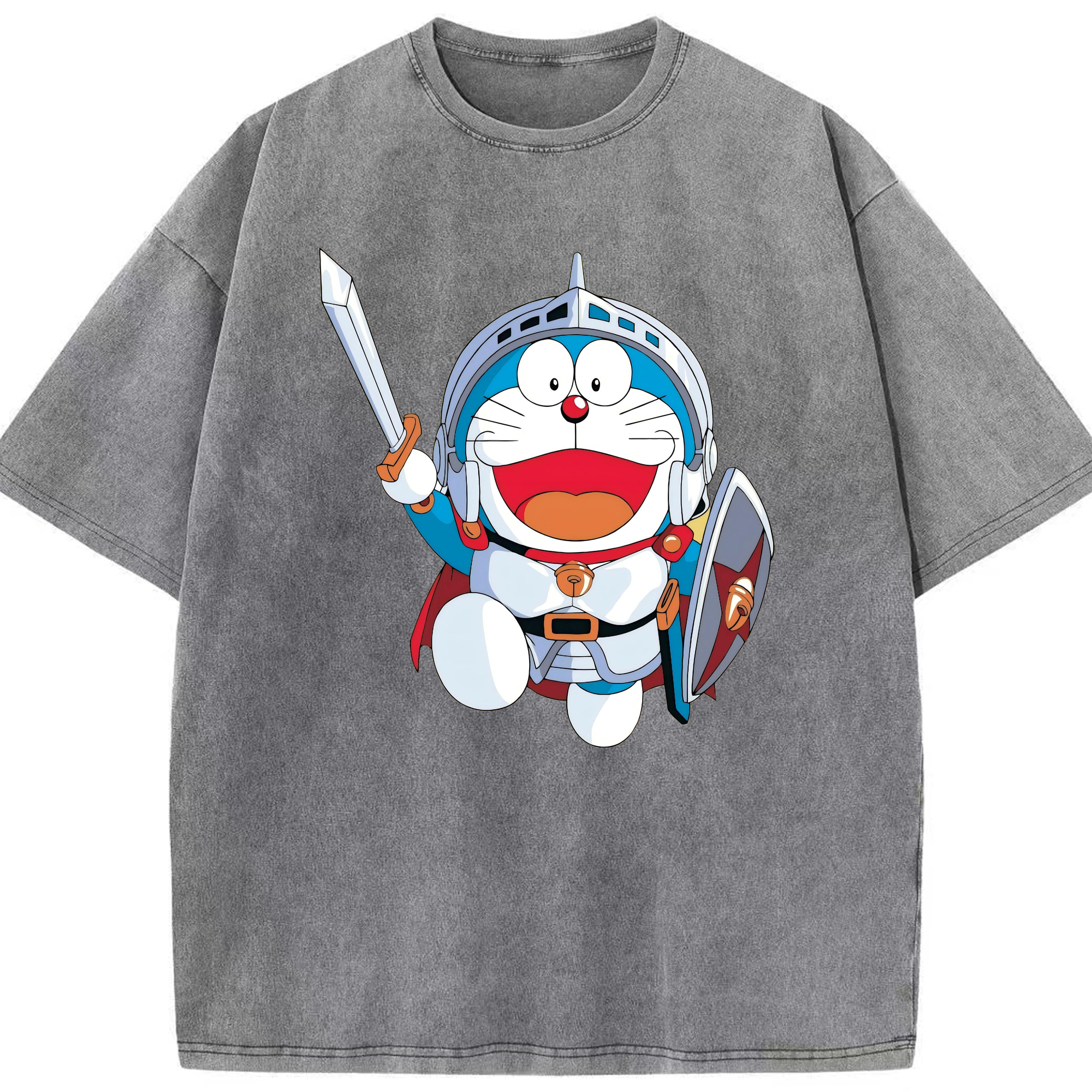 （画像用） ドラえもん Doraemon 綿100% ヴィンテージ風 半袖Tシャツ（フロントプリント）