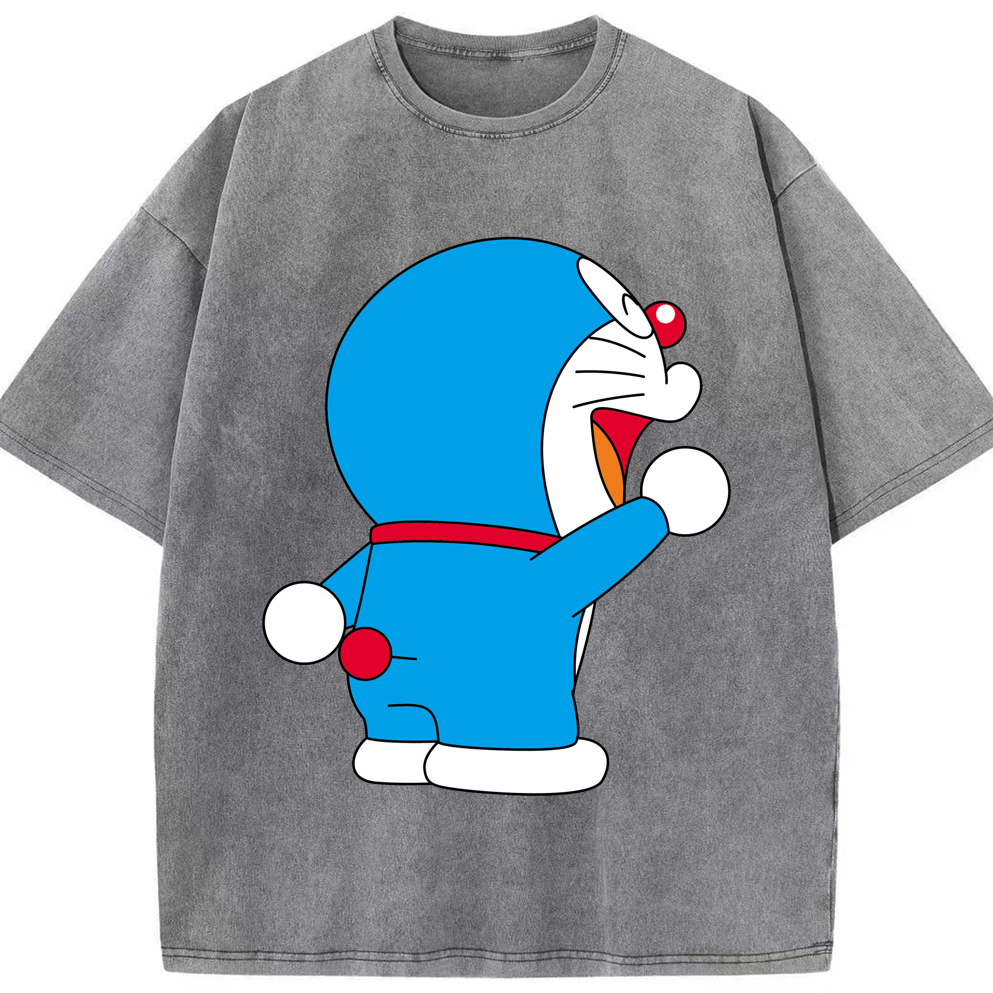 （画像用） ドラえもん Doraemon 綿100% ヴィンテージ風 半袖Tシャツ（フロントプリント）
