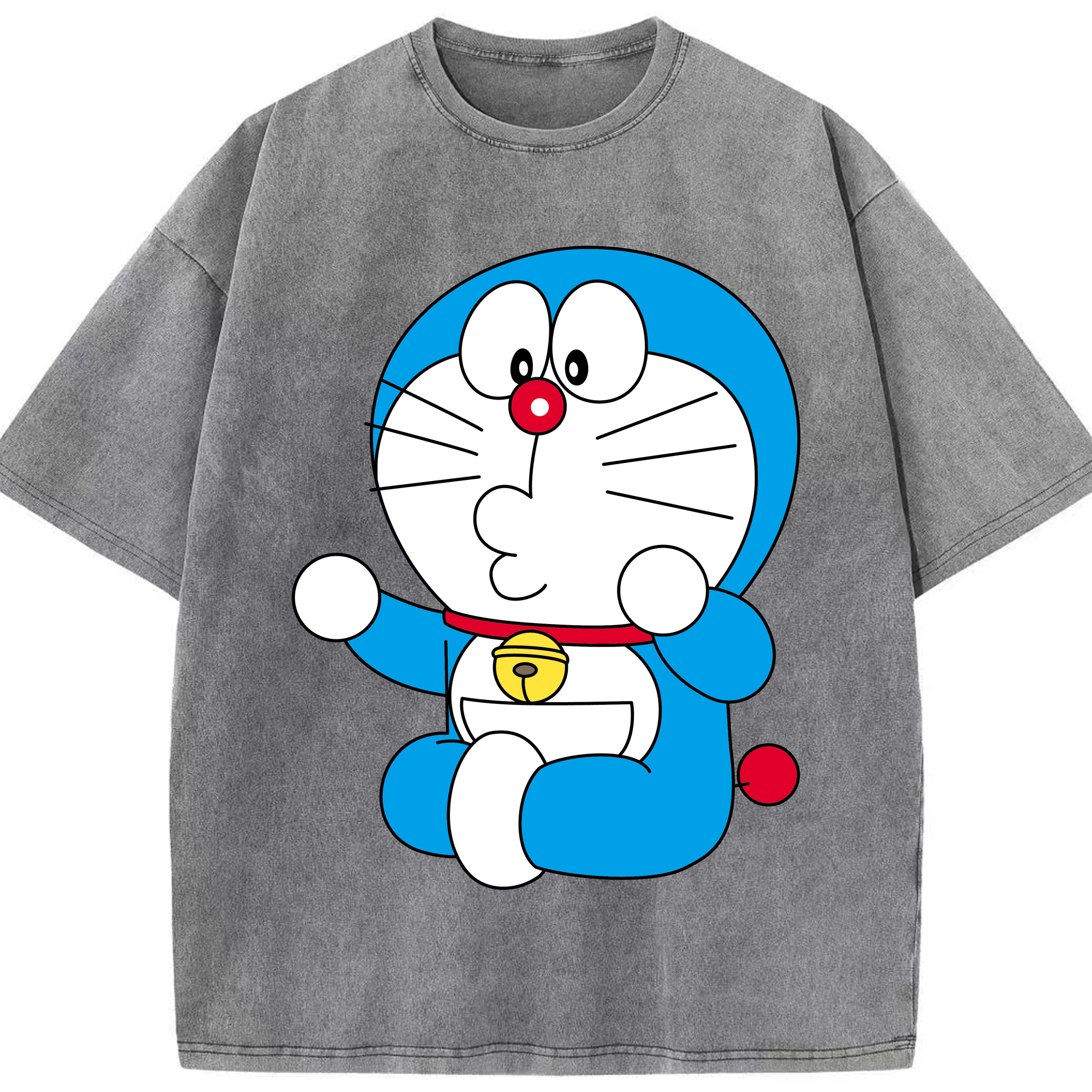 （画像用） ドラえもん Doraemon 綿100% ヴィンテージ風 半袖Tシャツ（フロントプリント）