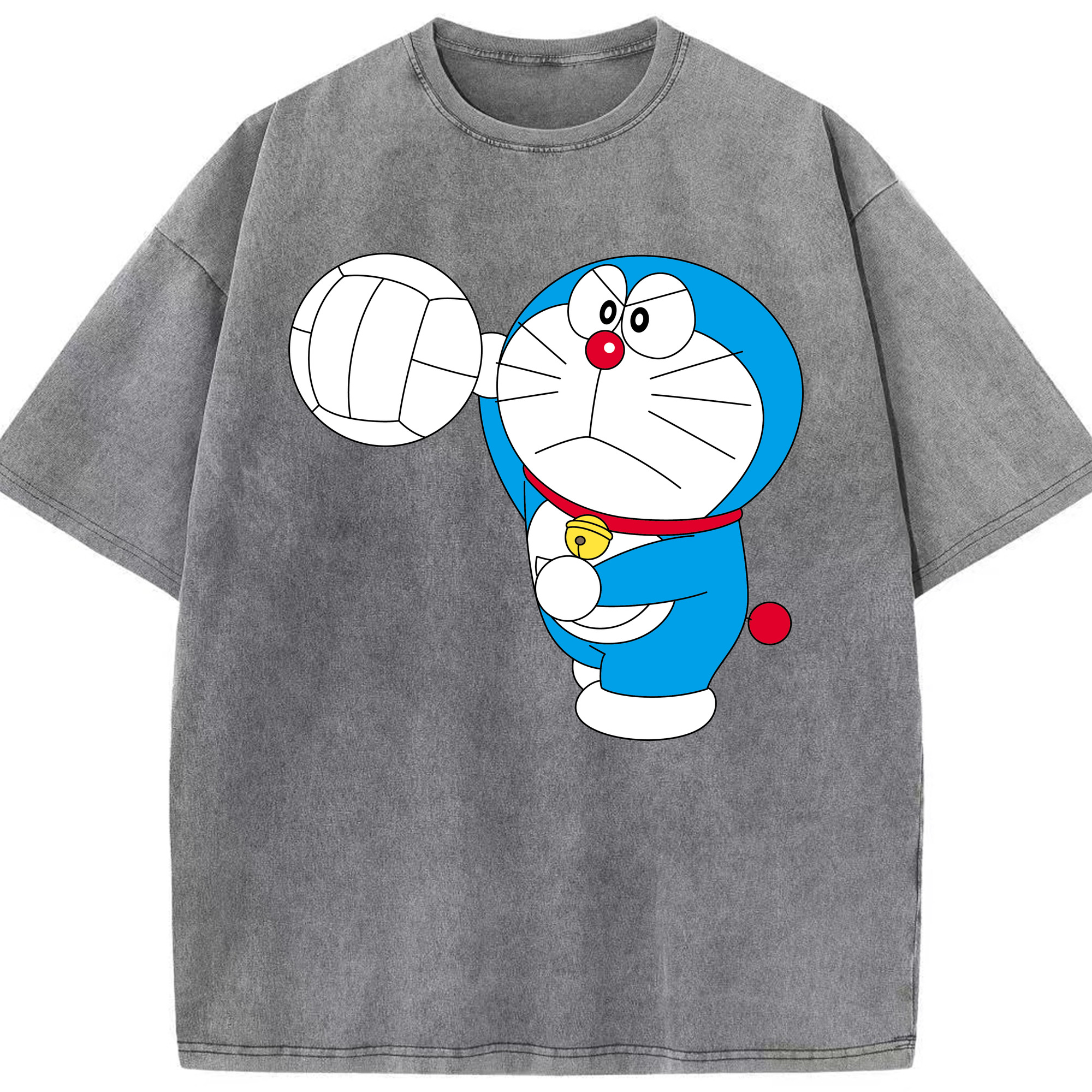 （画像用） ドラえもん Doraemon 綿100% ヴィンテージ風 半袖Tシャツ（フロントプリント）