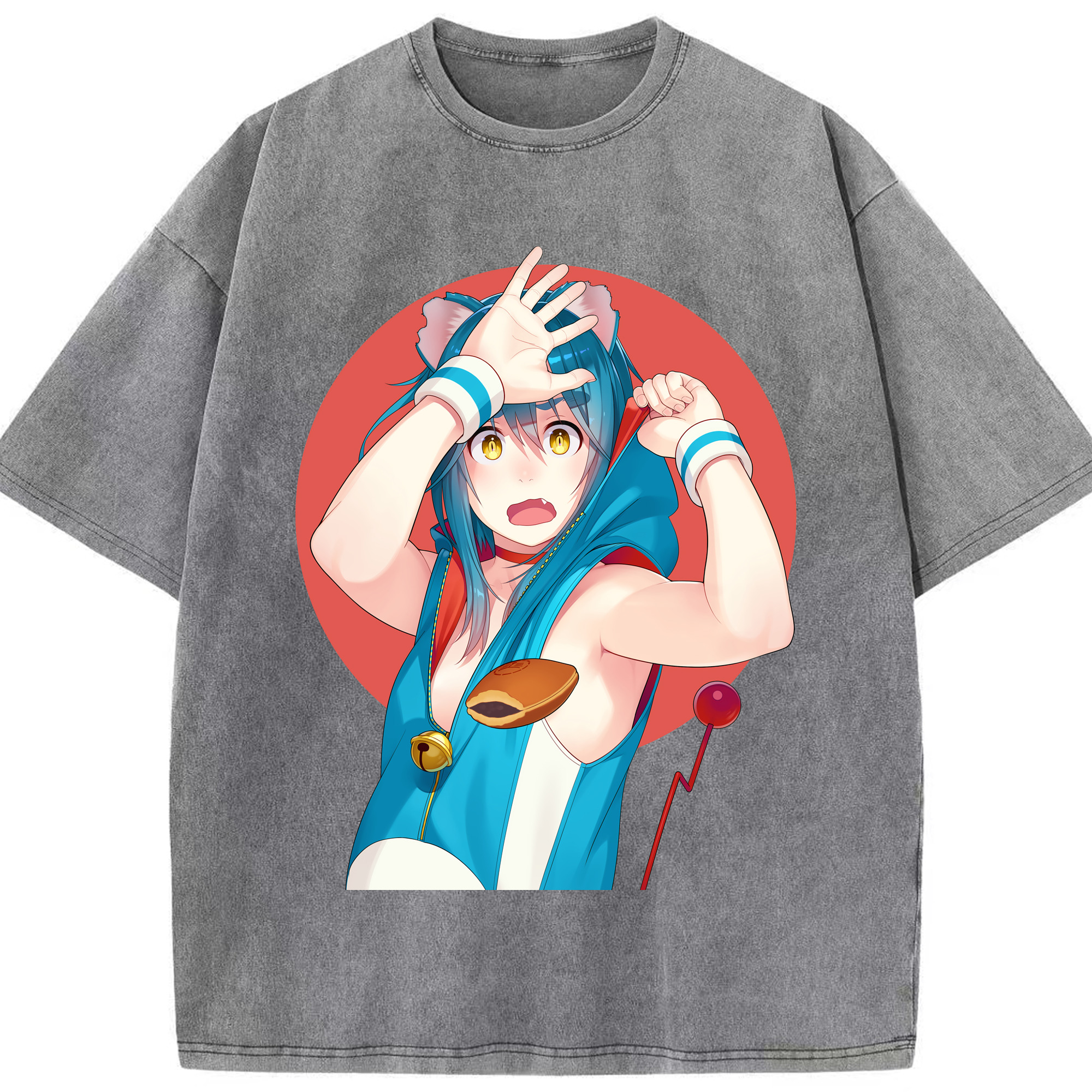 （画像用） ドラえもん Doraemon 綿100% ヴィンテージ風 半袖Tシャツ（フロントプリント）
