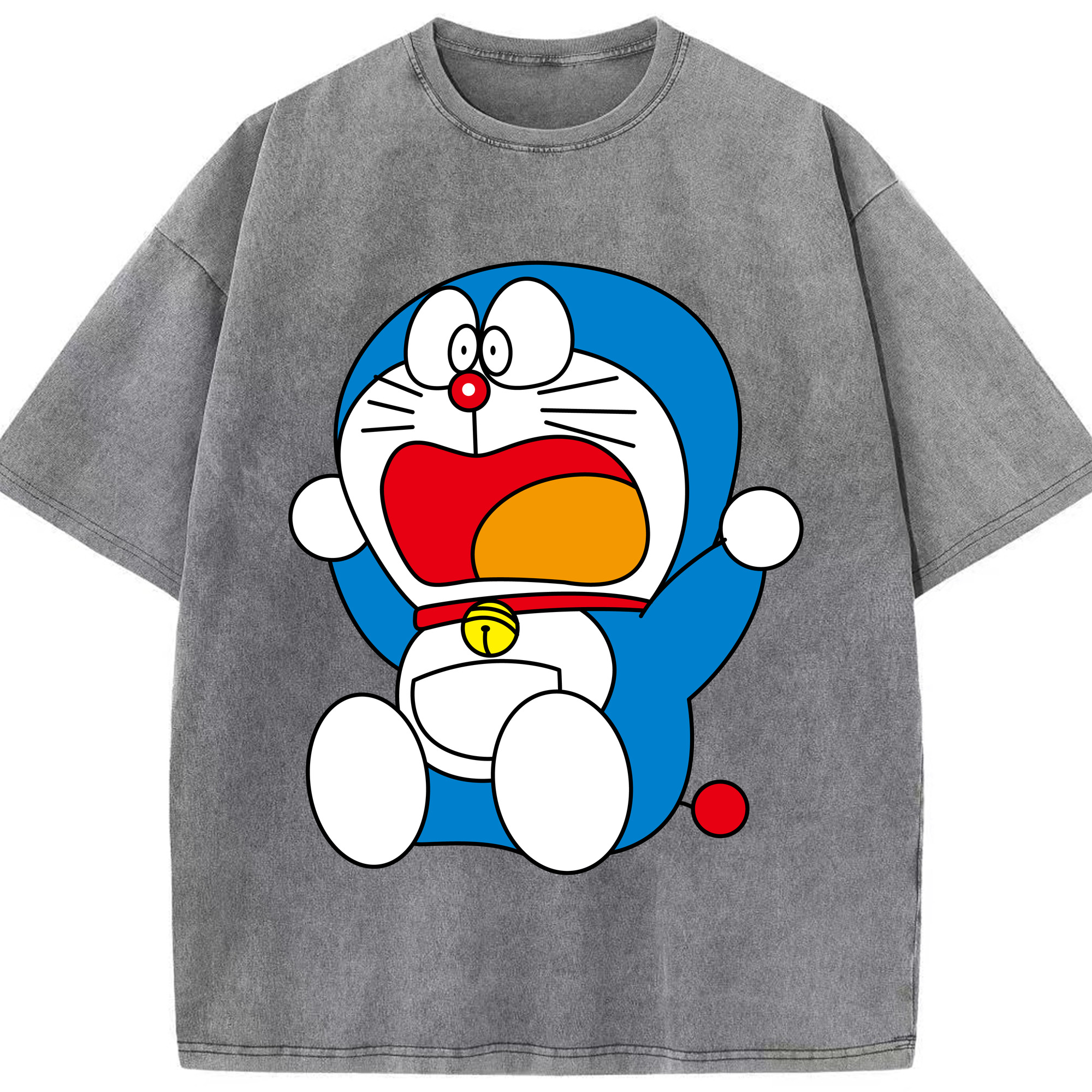 （画像用） ドラえもん Doraemon 綿100% ヴィンテージ風 半袖Tシャツ（フロントプリント）