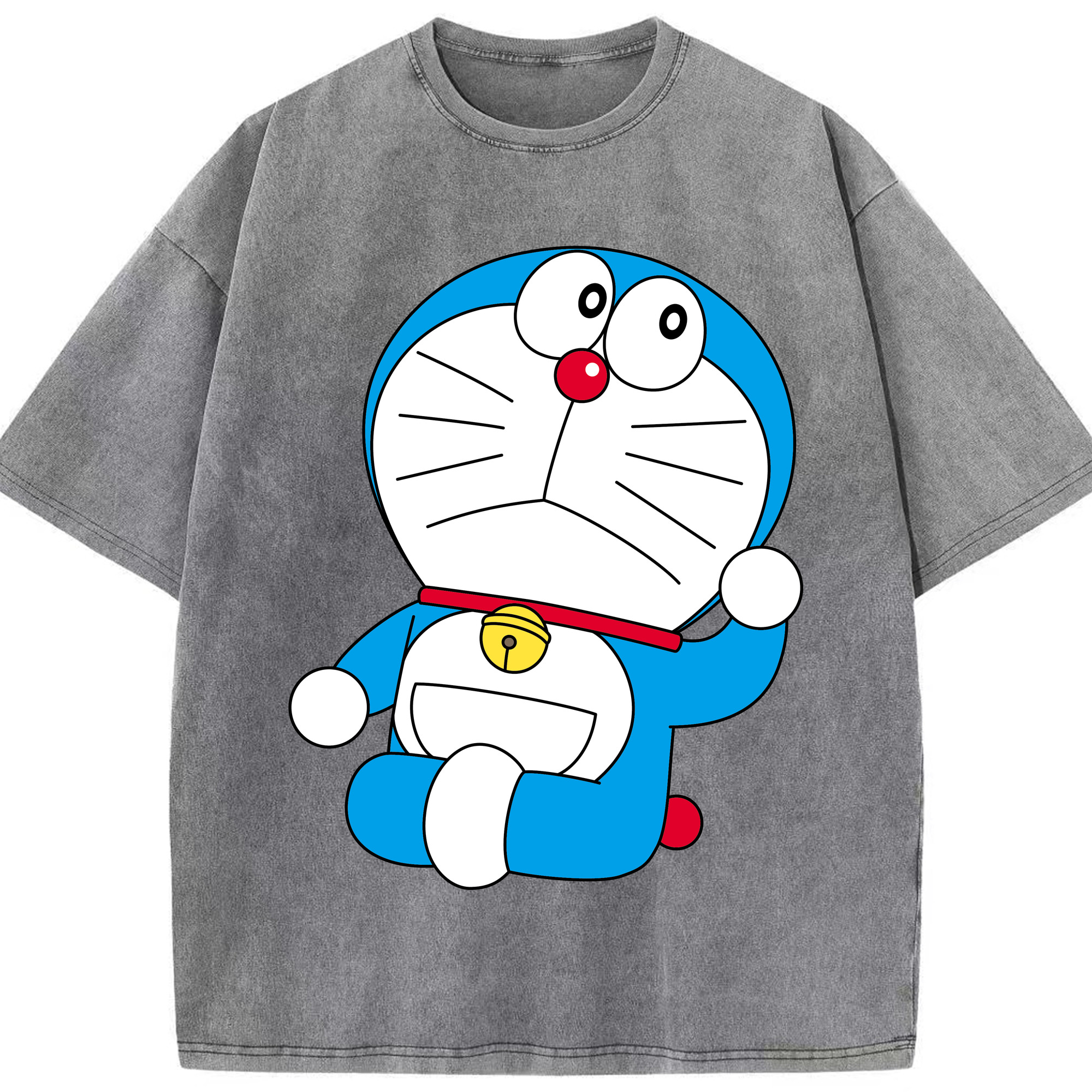 （画像用） ドラえもん Doraemon 綿100% ヴィンテージ風 半袖Tシャツ（フロントプリント）
