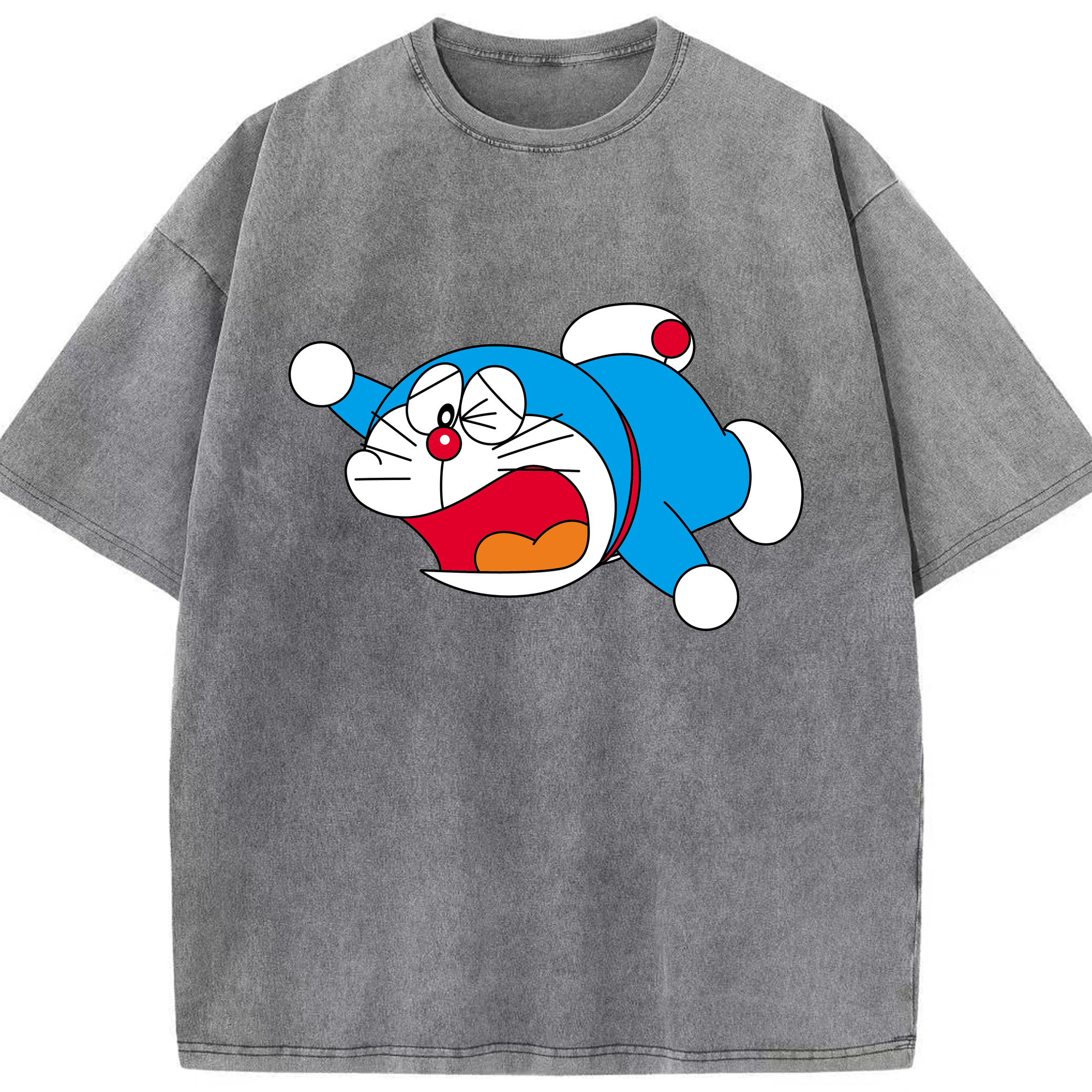 （画像用） ドラえもん Doraemon 綿100% ヴィンテージ風 半袖Tシャツ（フロントプリント）