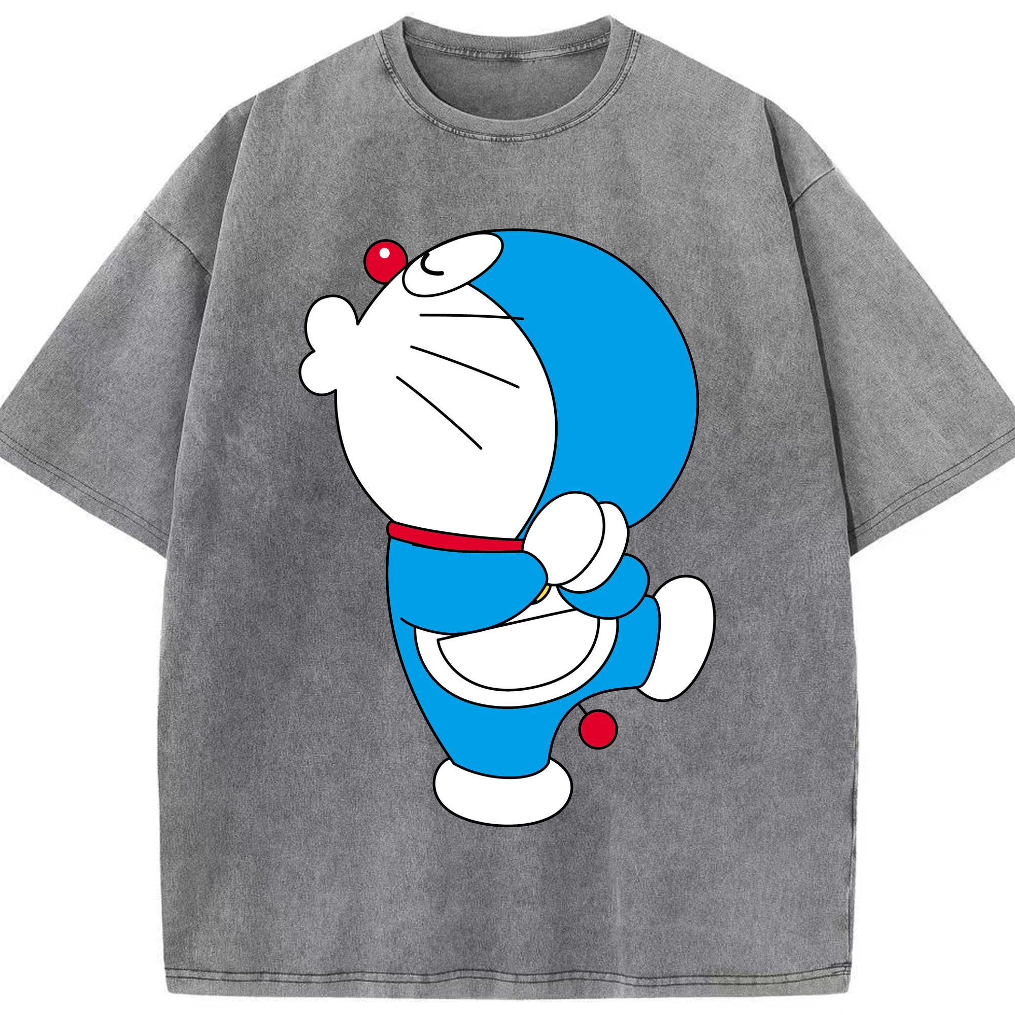 （画像用） ドラえもん Doraemon 綿100% ヴィンテージ風 半袖Tシャツ（フロントプリント）