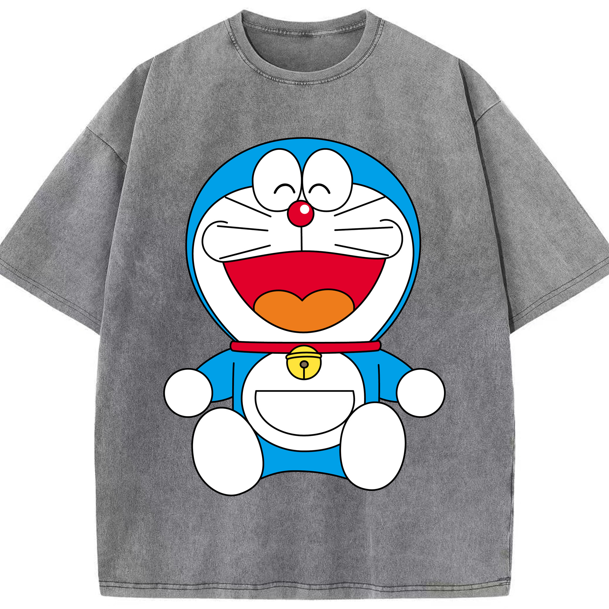 （画像用） ドラえもん Doraemon 綿100% ヴィンテージ風 半袖Tシャツ（フロントプリント）