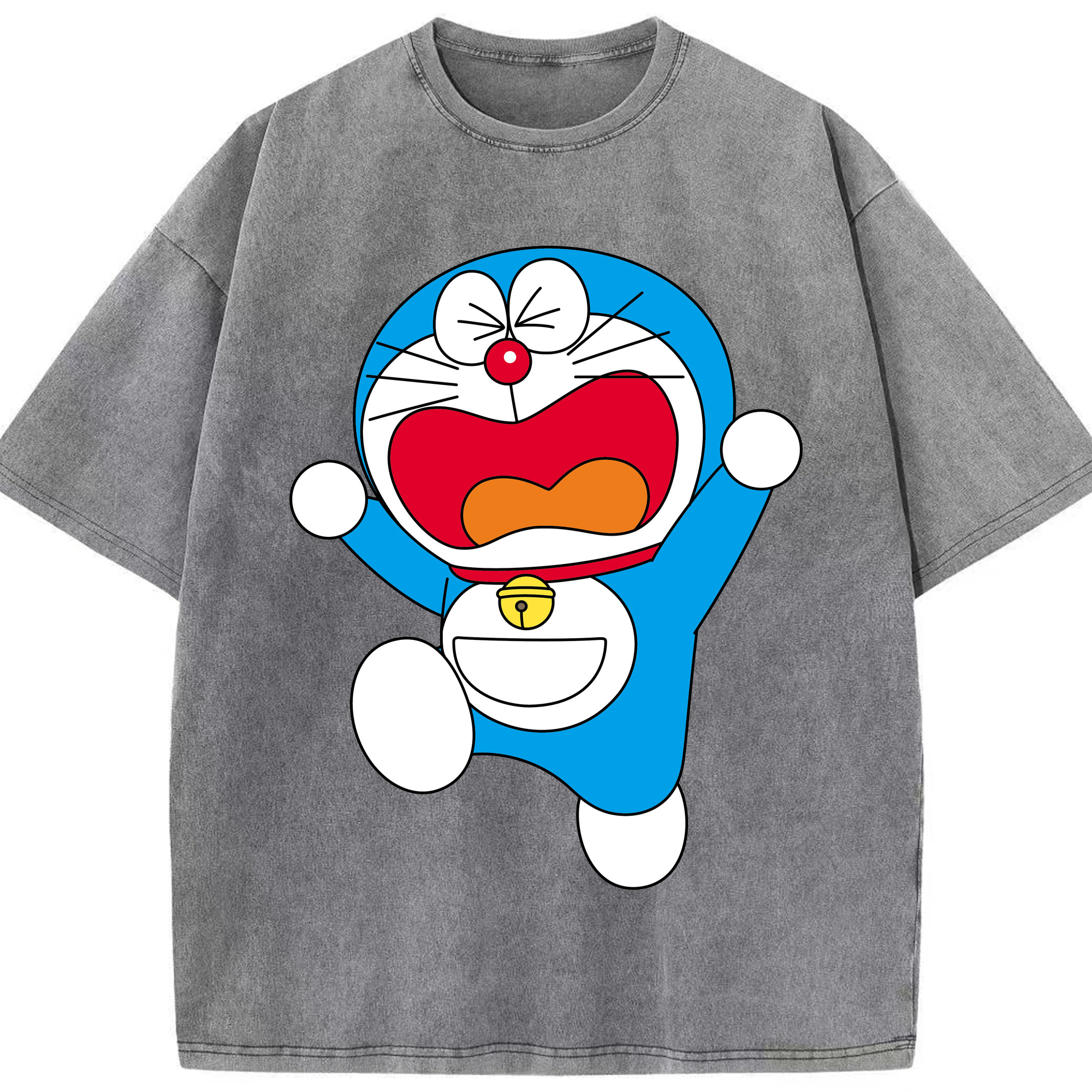 （画像用） ドラえもん Doraemon 綿100% ヴィンテージ風 半袖Tシャツ（フロントプリント）