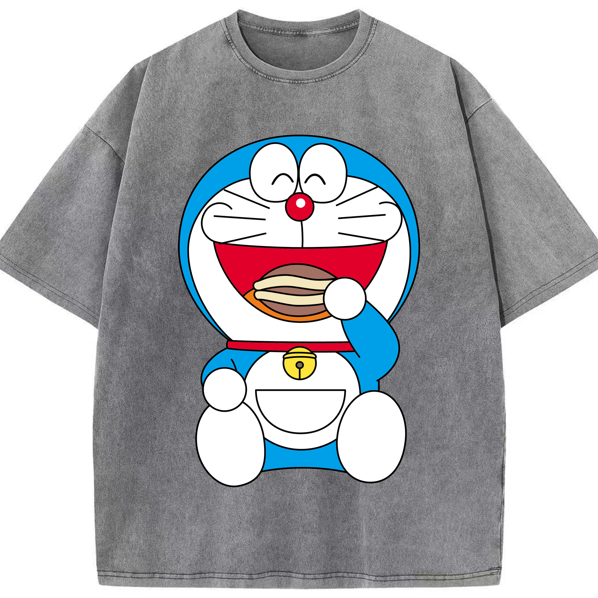 （画像用） ドラえもん Doraemon 綿100% ヴィンテージ風 半袖Tシャツ（フロントプリント）