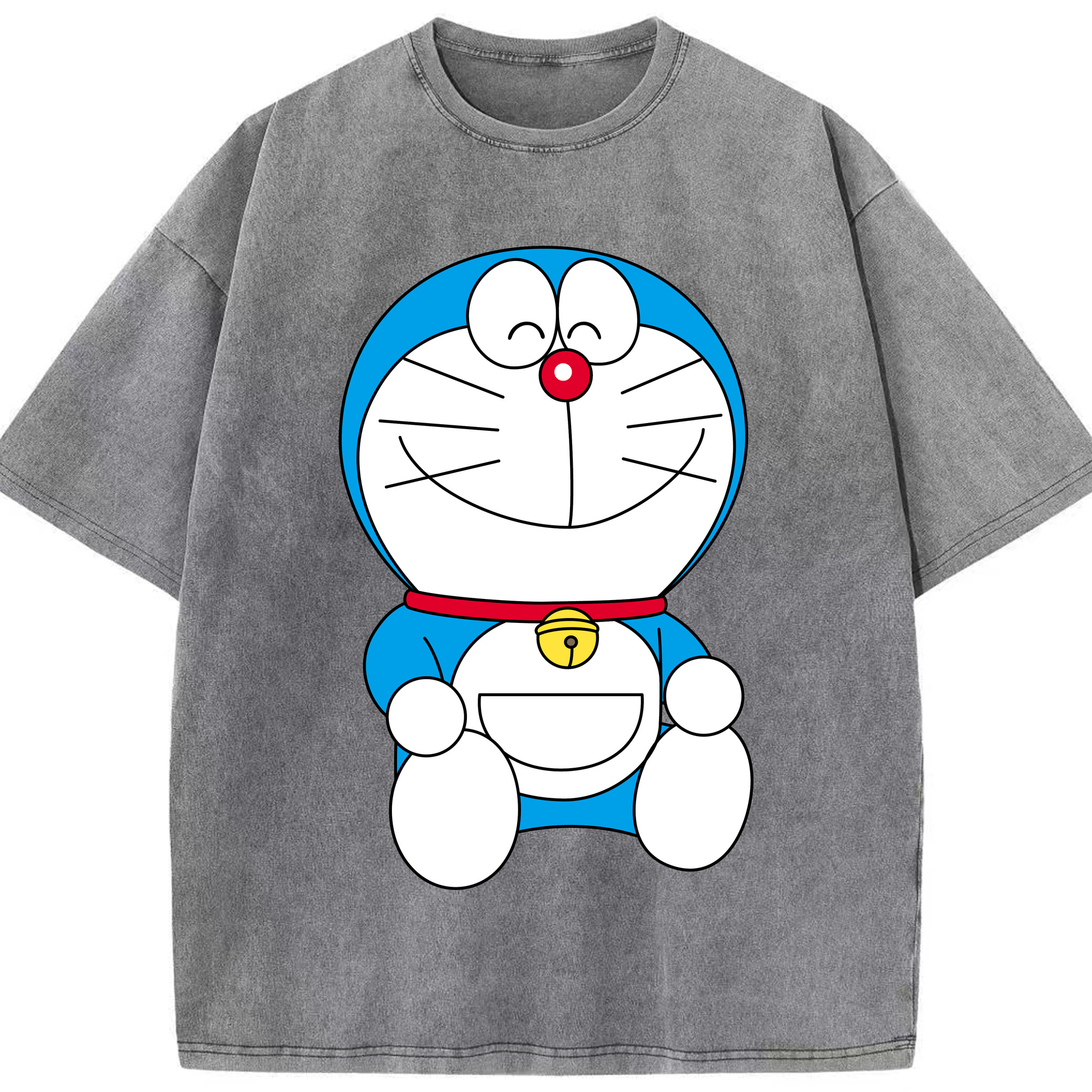 （画像用） ドラえもん Doraemon 綿100% ヴィンテージ風 半袖Tシャツ（フロントプリント）
