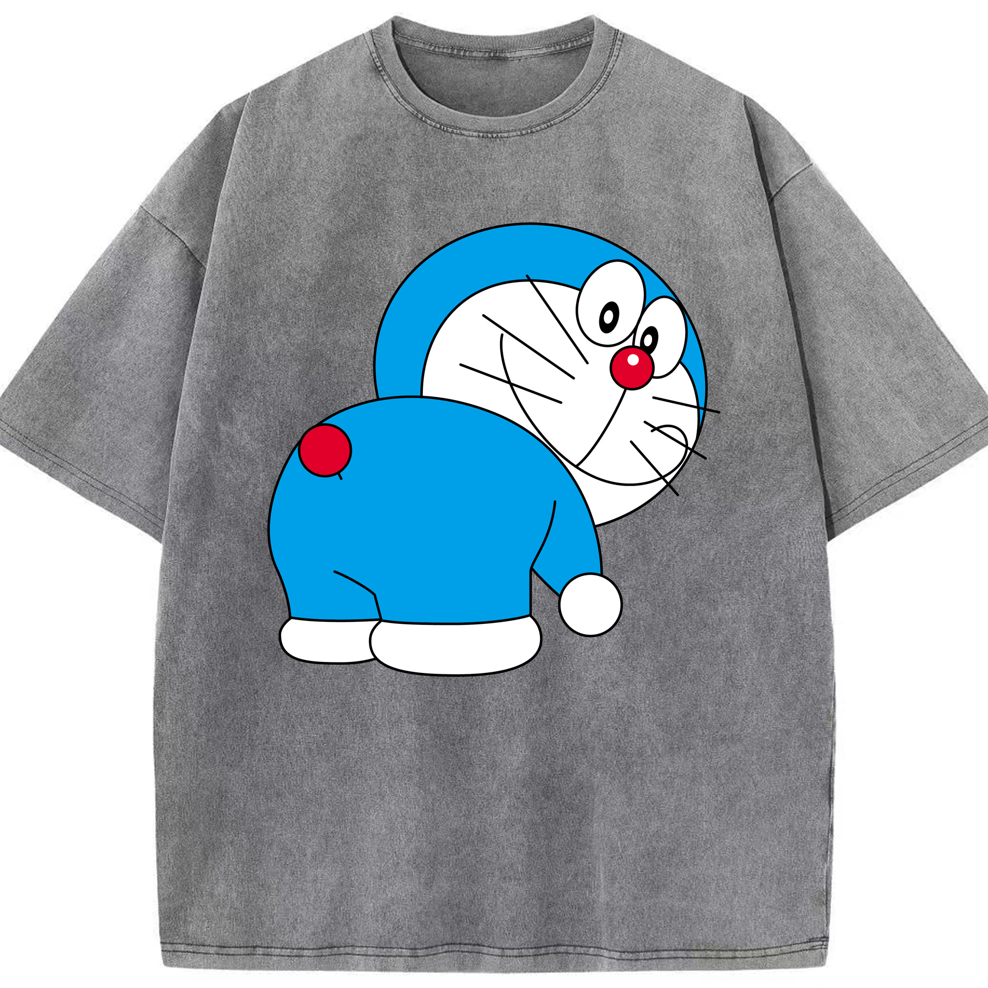 （画像用） ドラえもん Doraemon 綿100% ヴィンテージ風 半袖Tシャツ（フロントプリント）