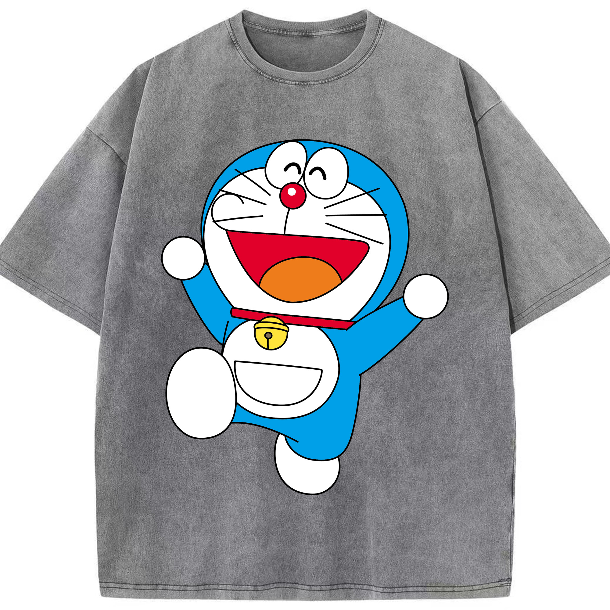 （画像用） ドラえもん Doraemon 綿100% ヴィンテージ風 半袖Tシャツ（フロントプリント）