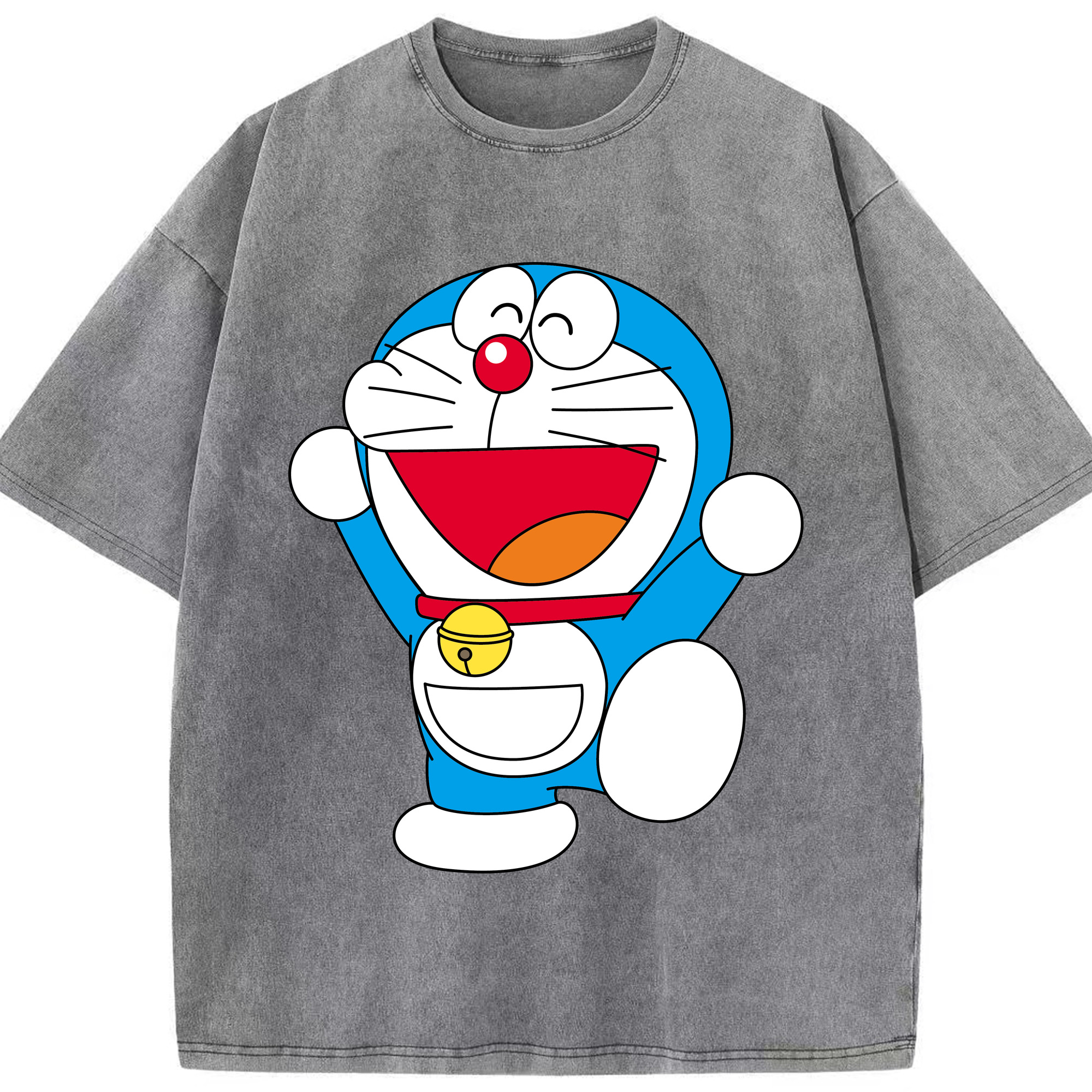 （画像用） ドラえもん Doraemon 綿100% ヴィンテージ風 半袖Tシャツ（フロントプリント）