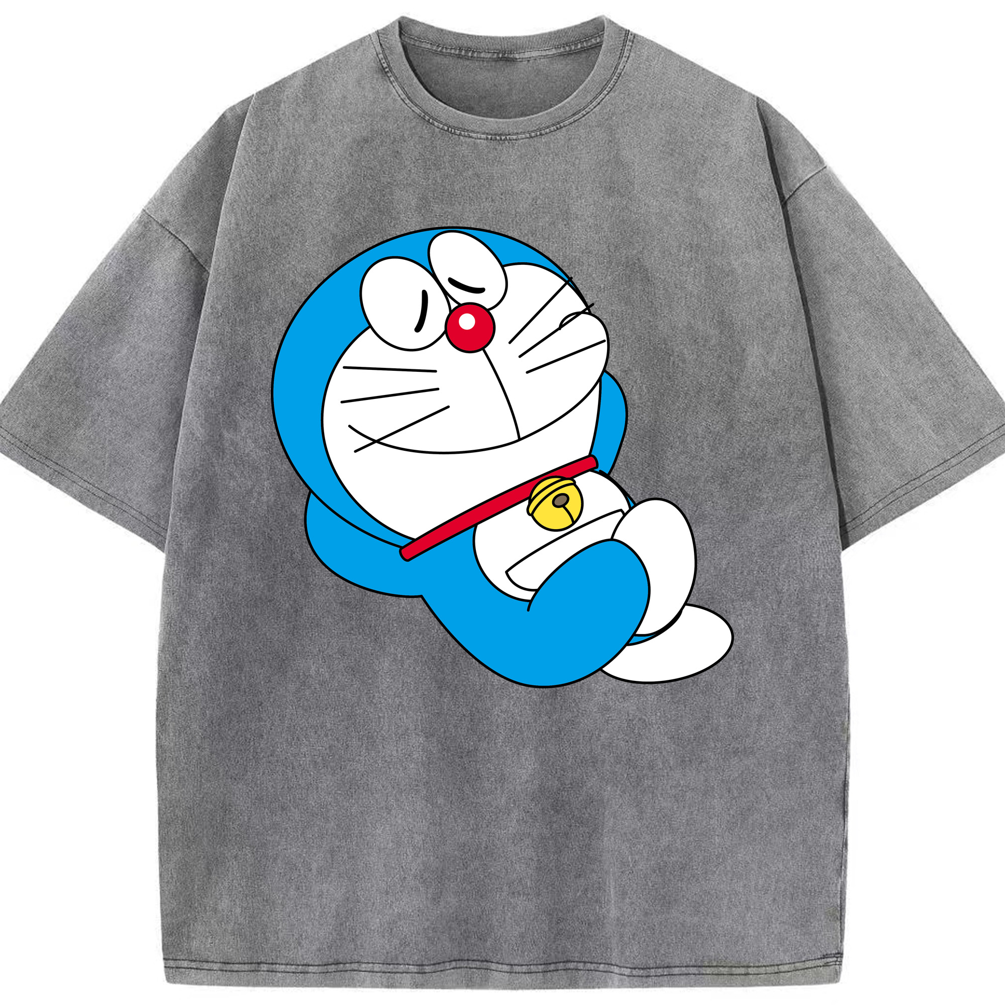 （画像用） ドラえもん Doraemon 綿100% ヴィンテージ風 半袖Tシャツ（フロントプリント）