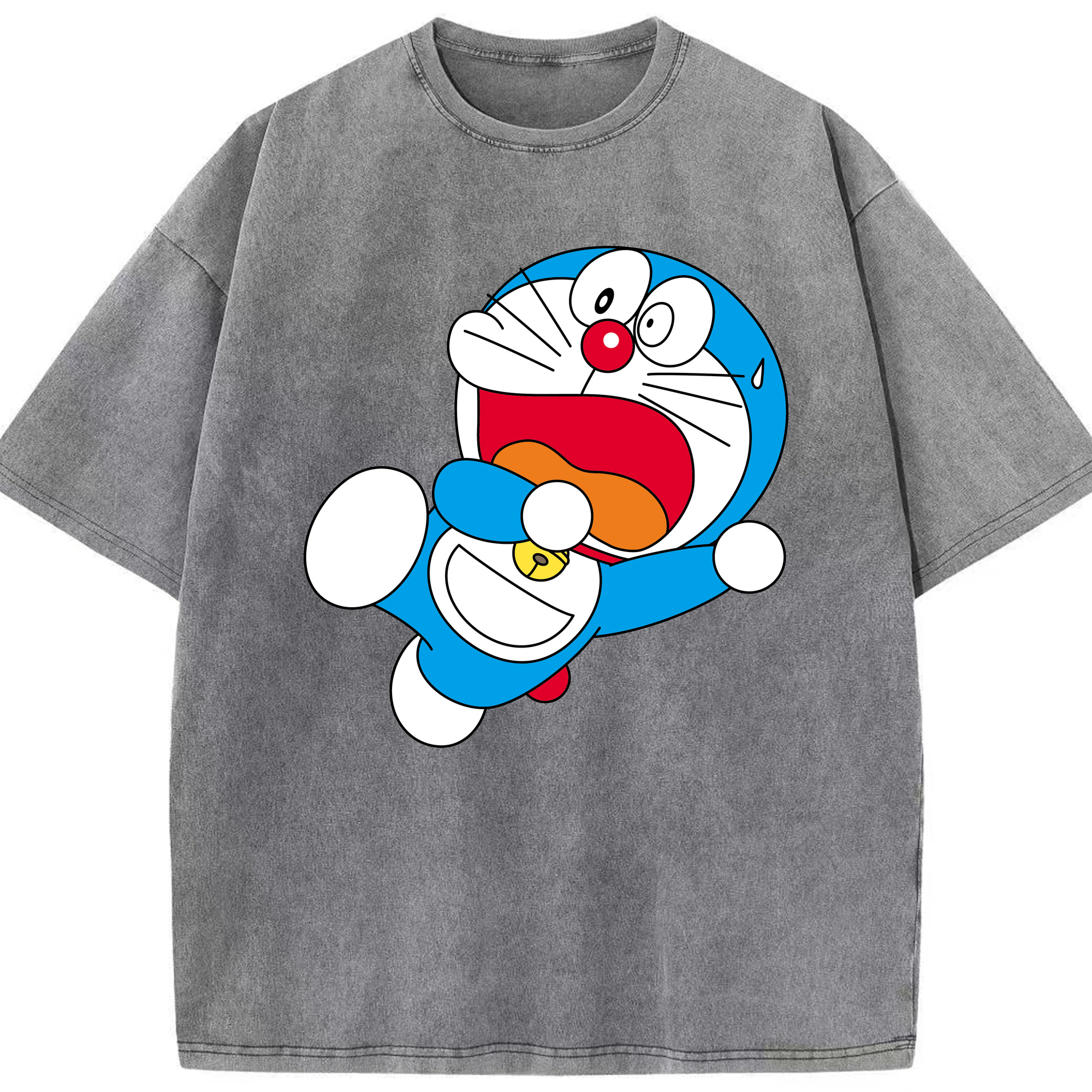 （画像用） ドラえもん Doraemon 綿100% ヴィンテージ風 半袖Tシャツ（フロントプリント）
