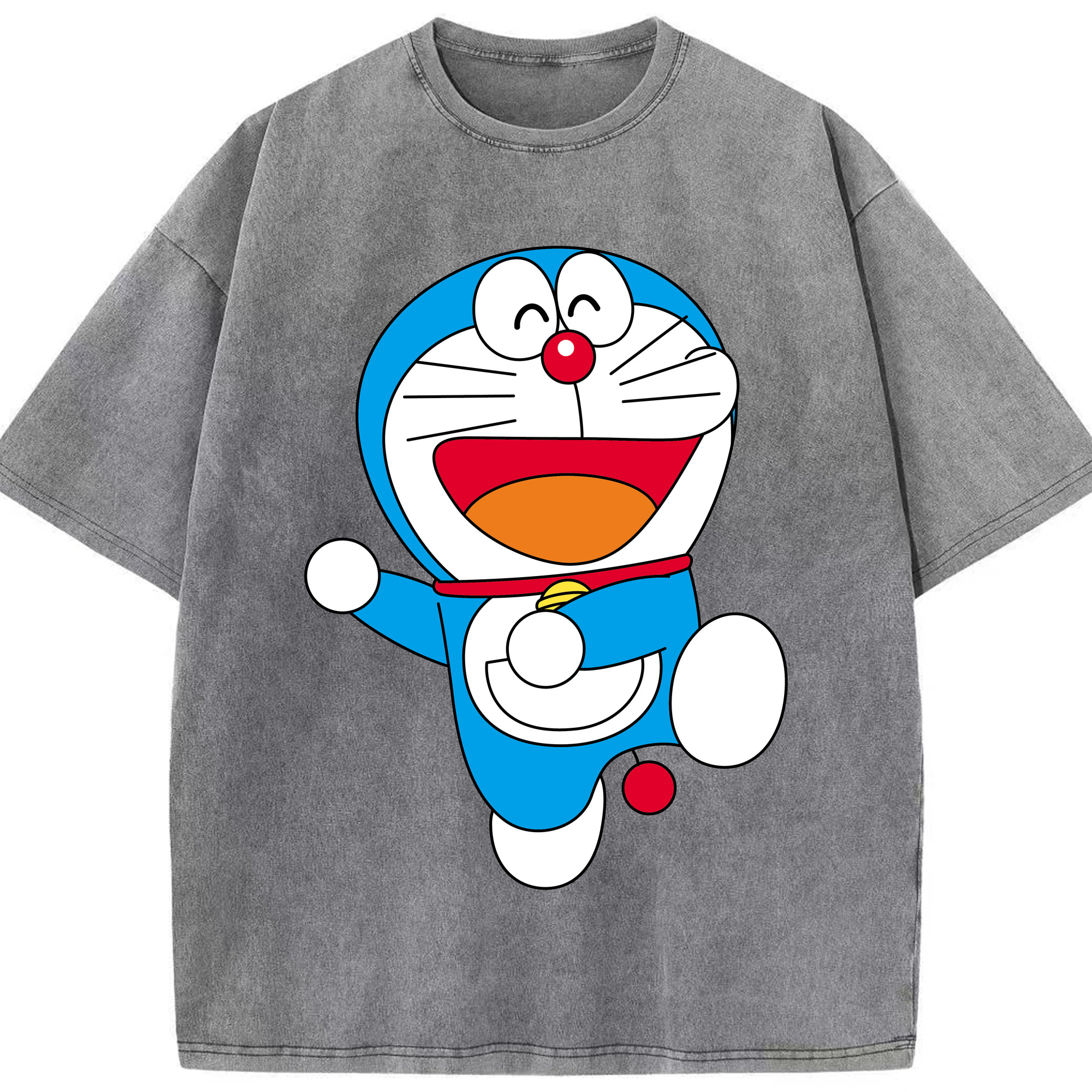 （画像用） ドラえもん Doraemon 綿100% ヴィンテージ風 半袖Tシャツ（フロントプリント）