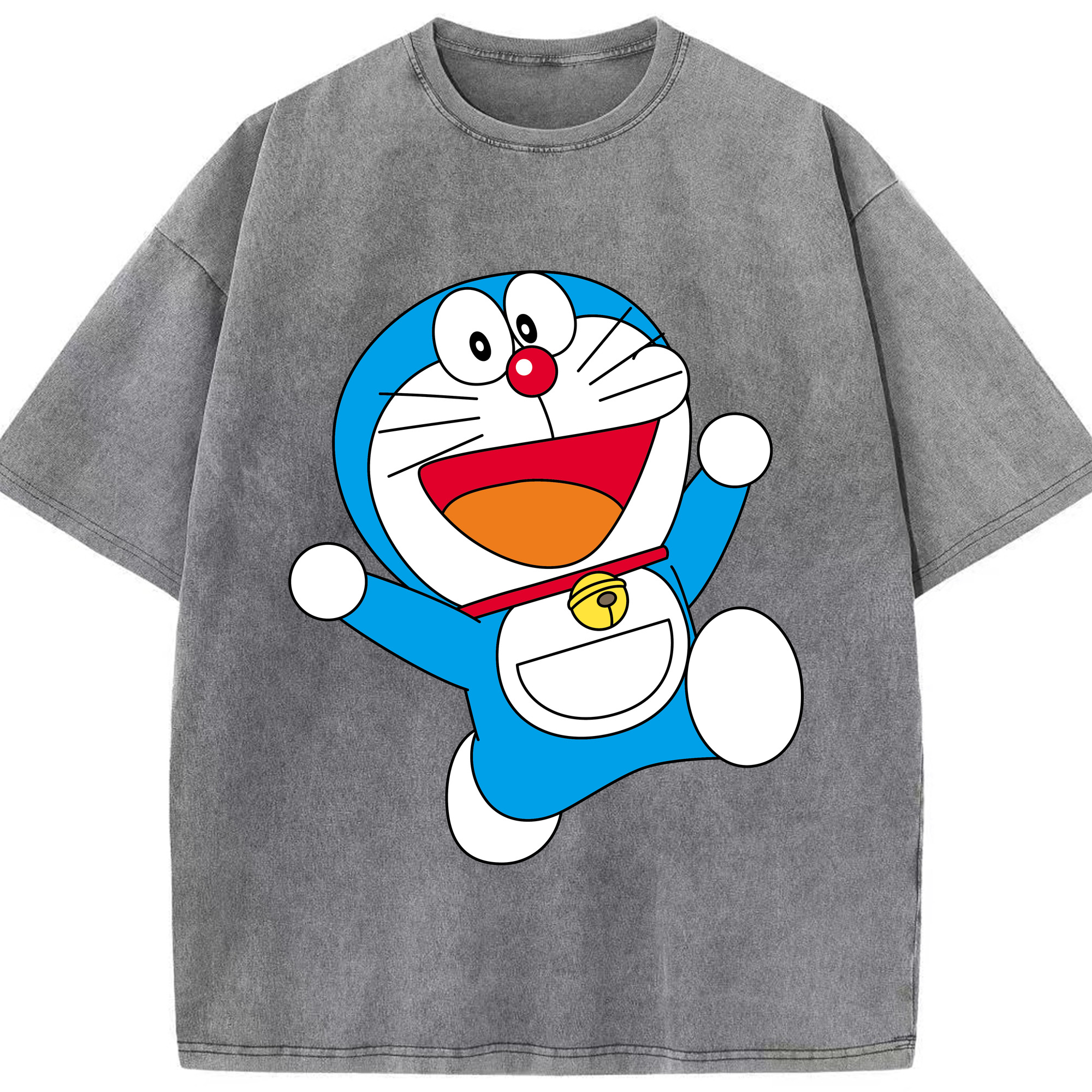 （画像用） ドラえもん Doraemon 綿100% ヴィンテージ風 半袖Tシャツ（フロントプリント）