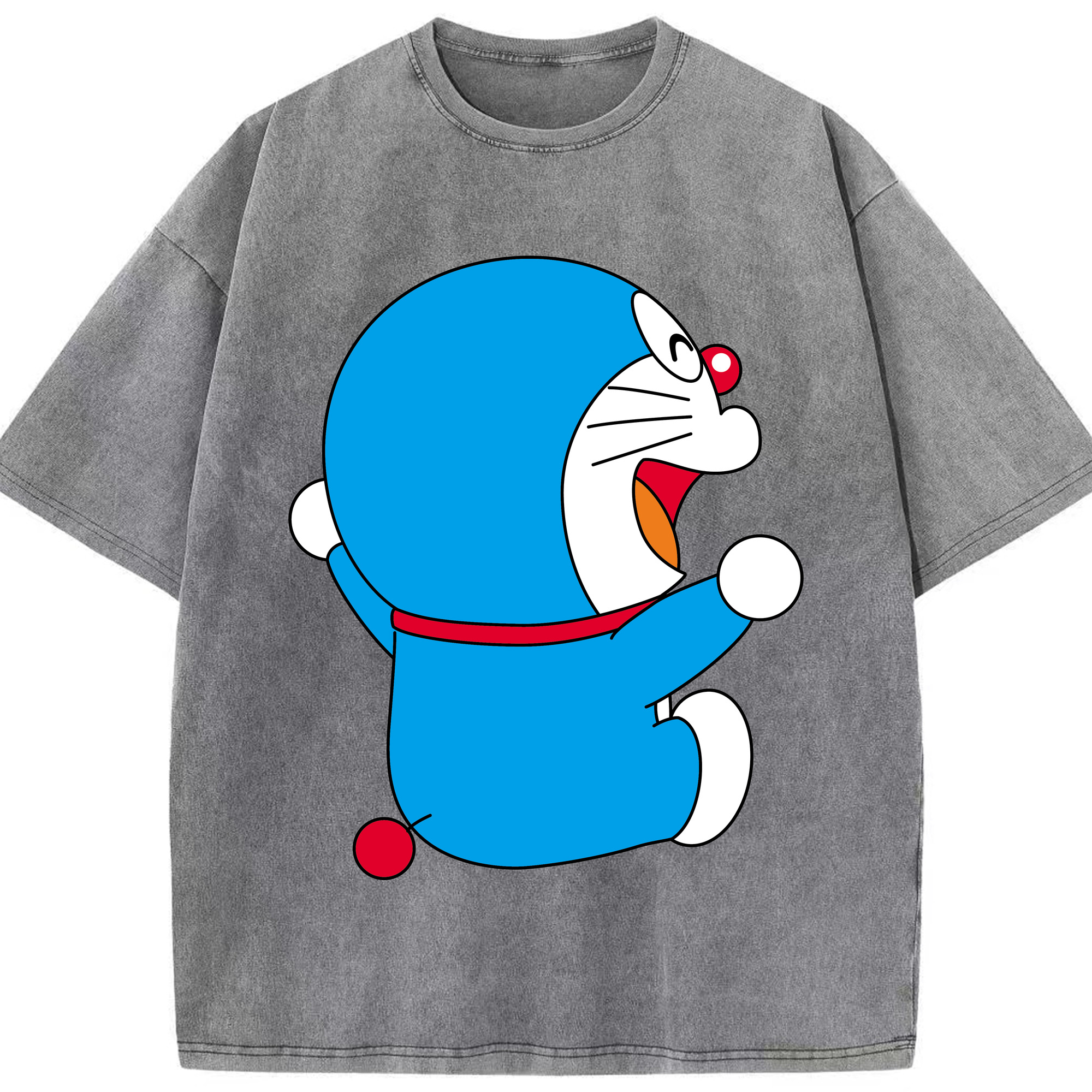 （画像用） ドラえもん Doraemon 綿100% ヴィンテージ風 半袖Tシャツ（フロントプリント）