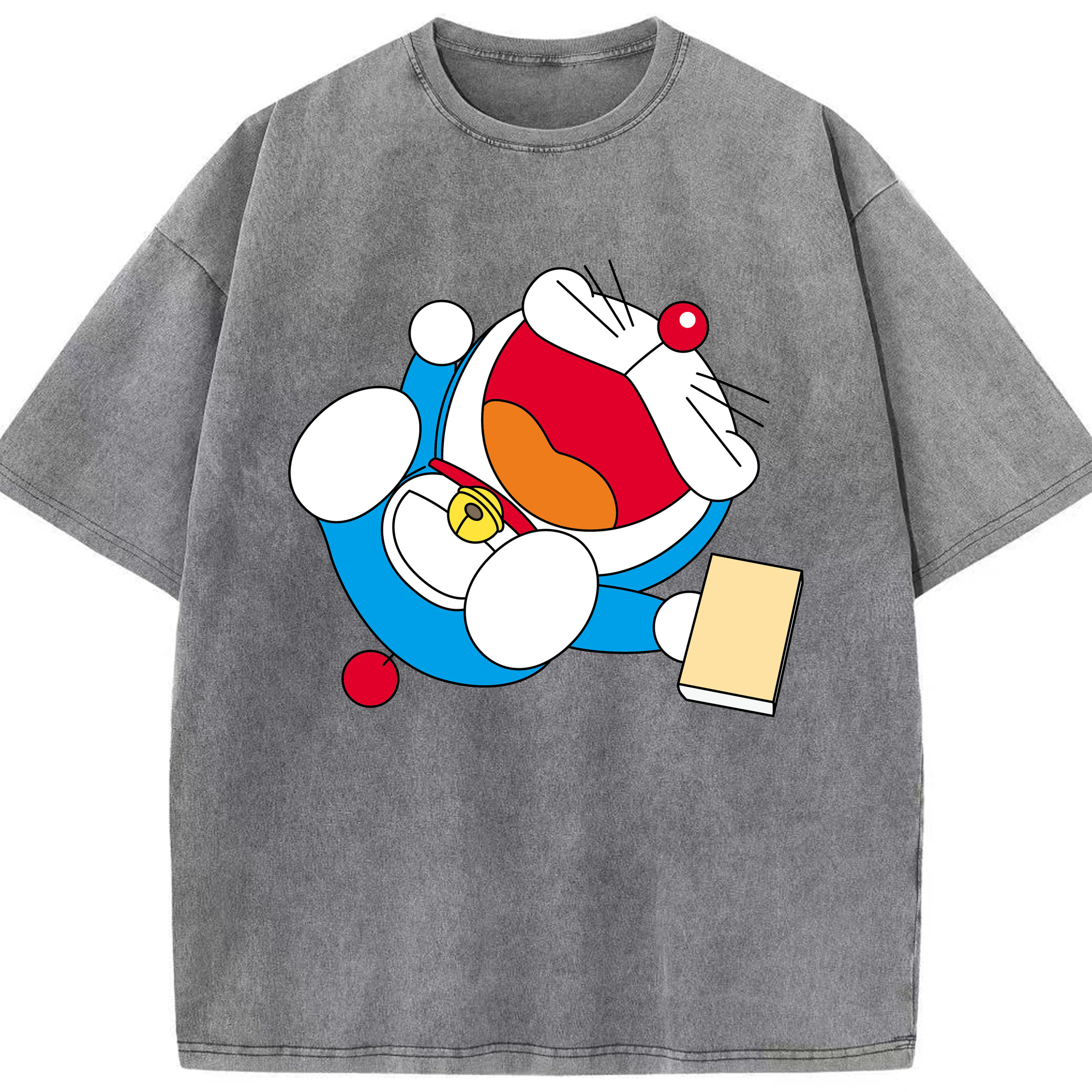 （画像用） ドラえもん Doraemon 綿100% ヴィンテージ風 半袖Tシャツ（フロントプリント）