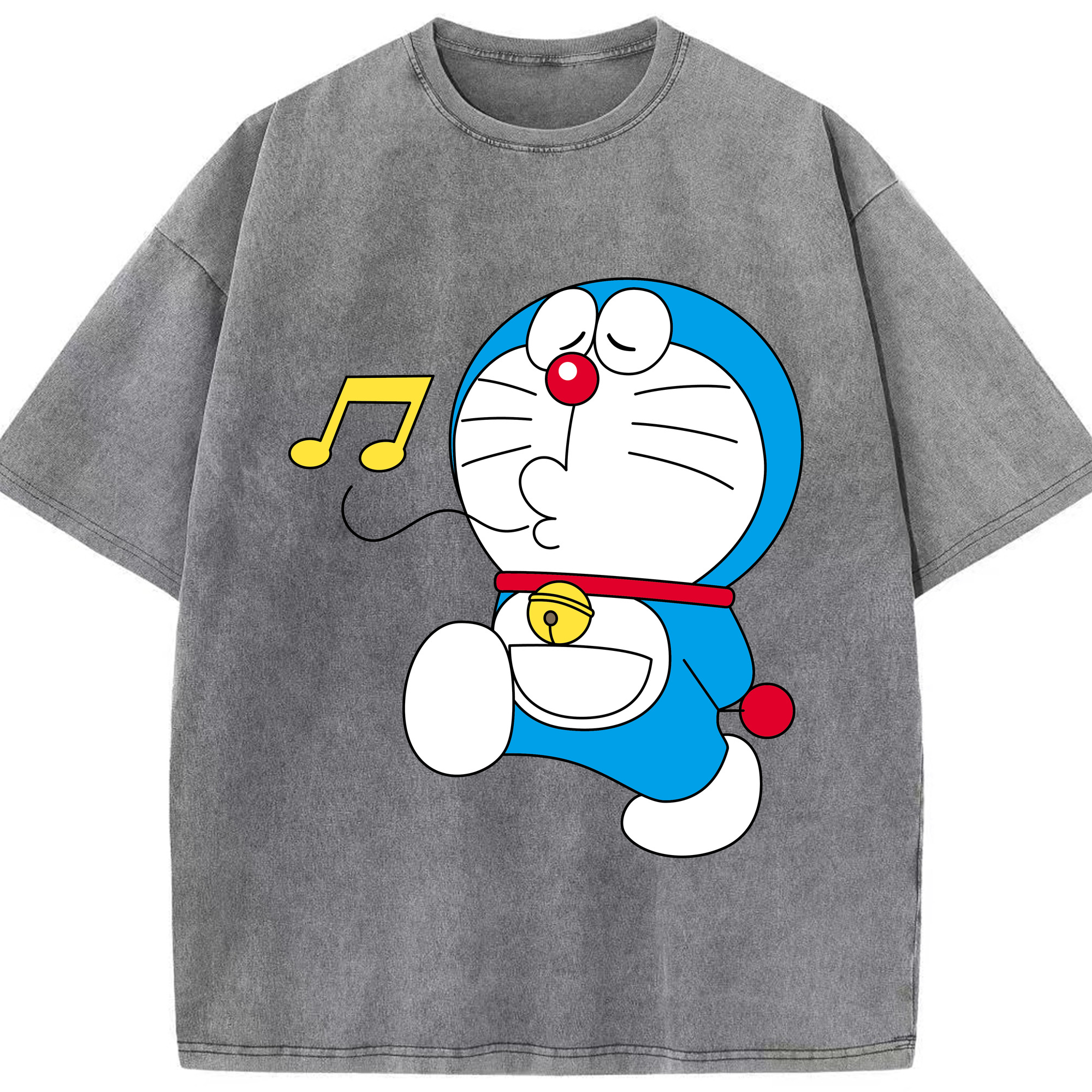 （画像用） ドラえもん Doraemon 綿100% ヴィンテージ風 半袖Tシャツ（フロントプリント）
