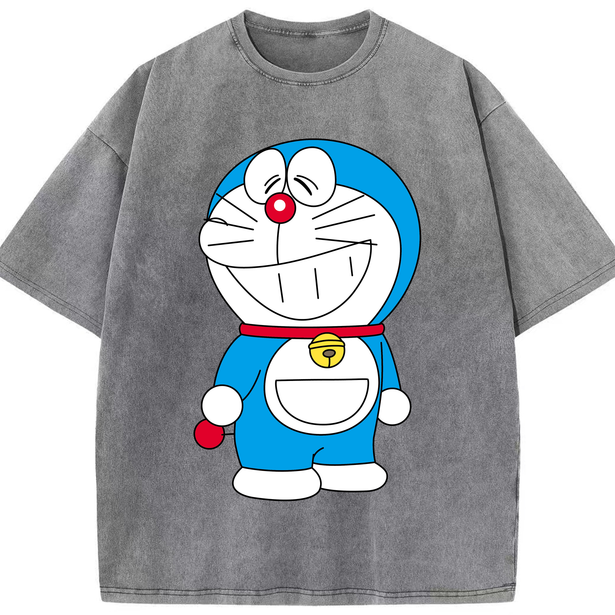 （画像用） ドラえもん Doraemon 綿100% ヴィンテージ風 半袖Tシャツ（フロントプリント）