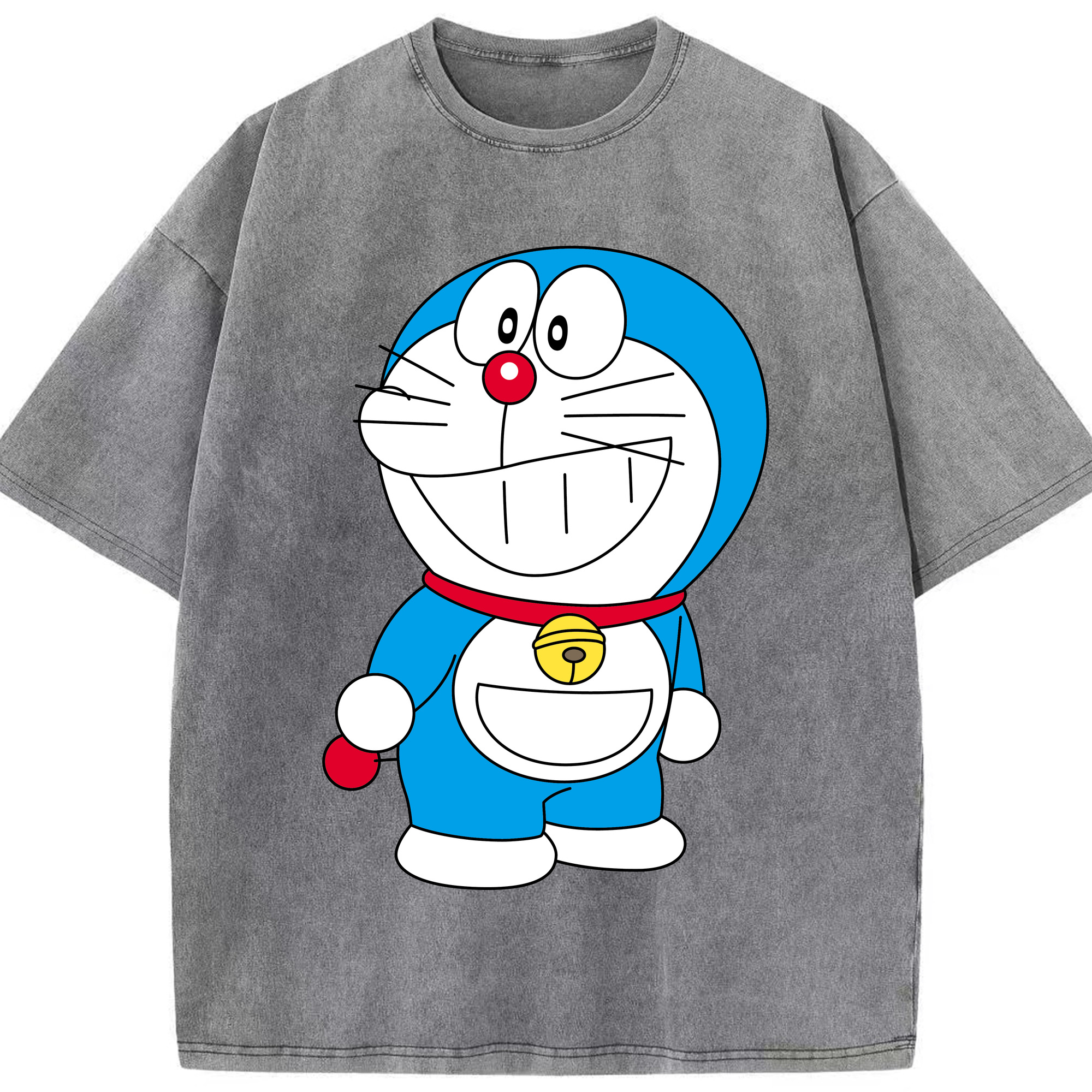 （画像用） ドラえもん Doraemon 綿100% ヴィンテージ風 半袖Tシャツ（フロントプリント）