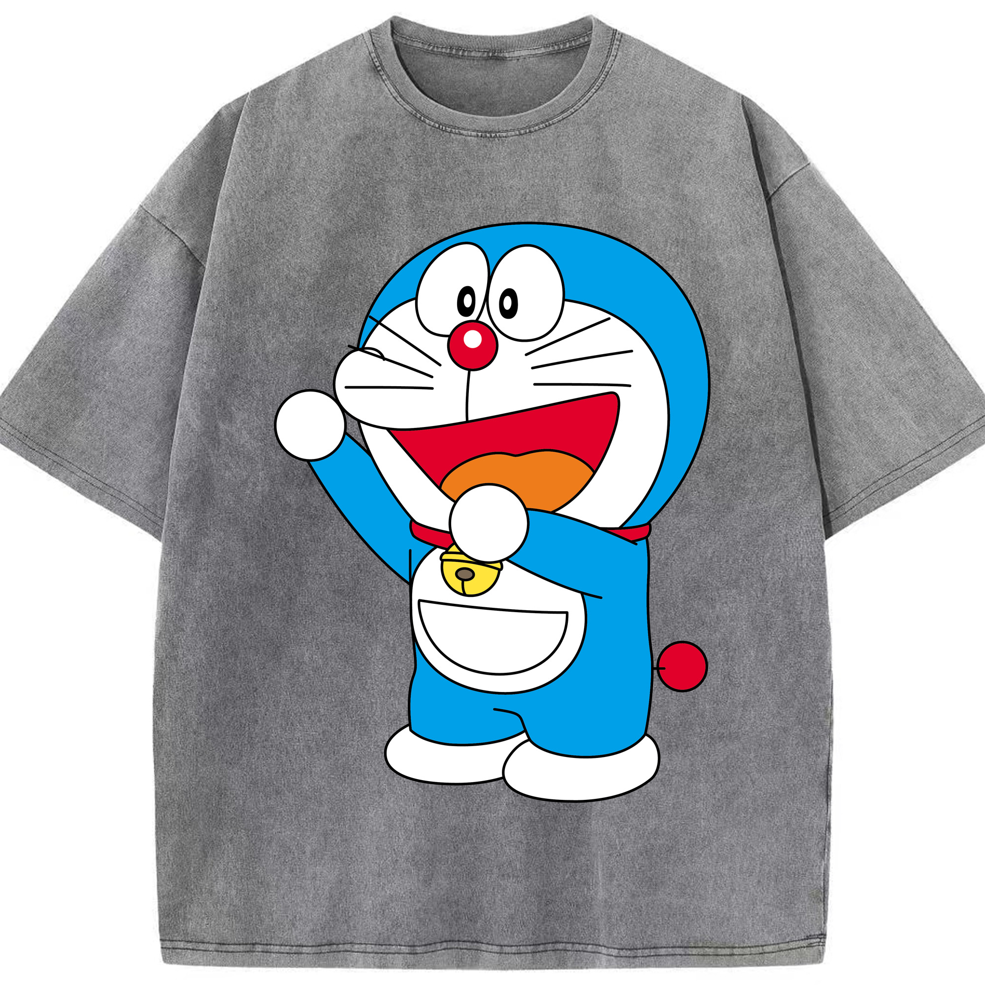 （画像用） ドラえもん Doraemon 綿100% ヴィンテージ風 半袖Tシャツ（フロントプリント）