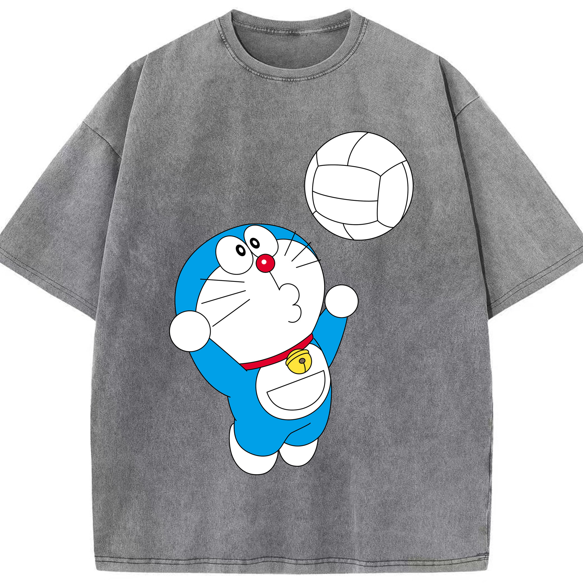 （画像用） ドラえもん Doraemon 綿100% ヴィンテージ風 半袖Tシャツ（フロントプリント）