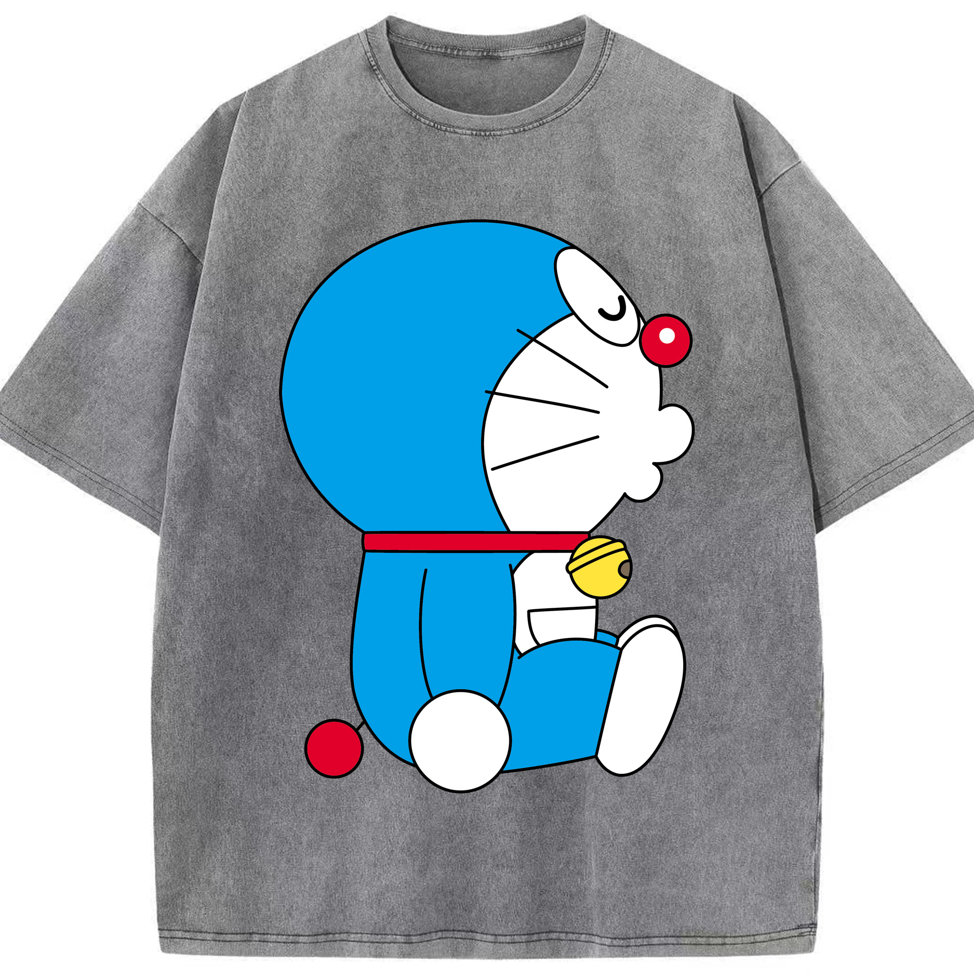 （画像用） ドラえもん Doraemon 綿100% ヴィンテージ風 半袖Tシャツ（フロントプリント）