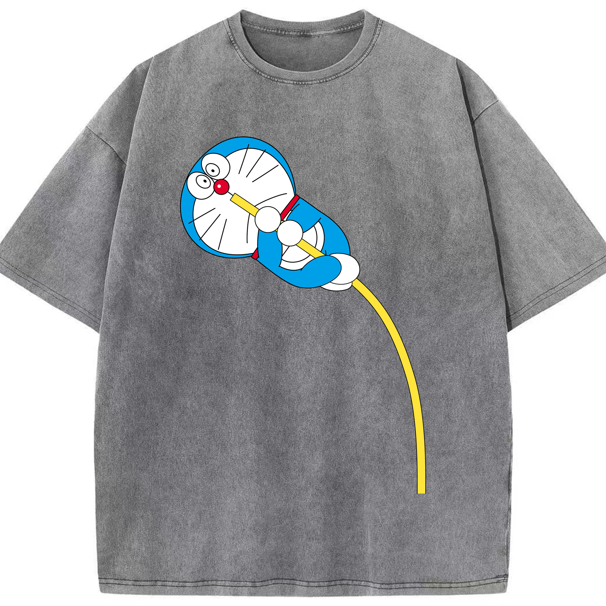 （画像用） ドラえもん Doraemon 綿100% ヴィンテージ風 半袖Tシャツ（フロントプリント）