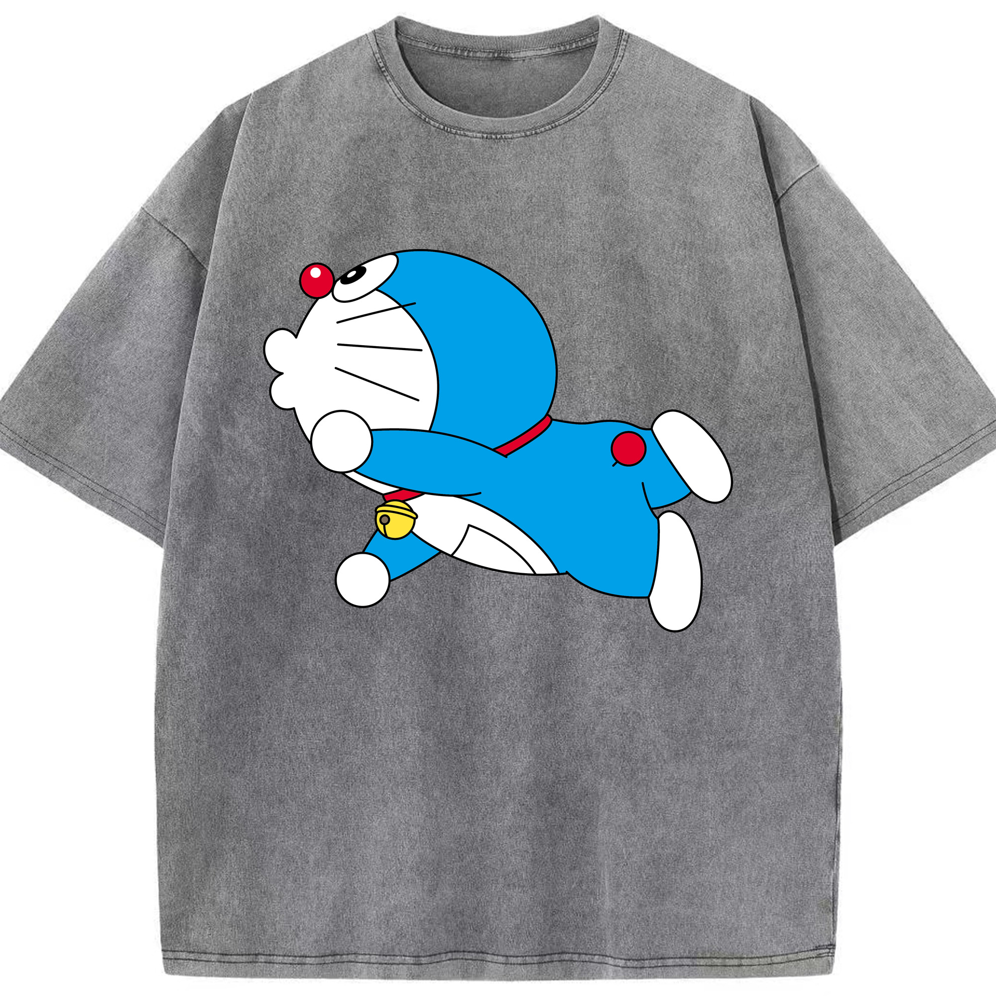 （画像用） ドラえもん Doraemon 綿100% ヴィンテージ風 半袖Tシャツ（フロントプリント）