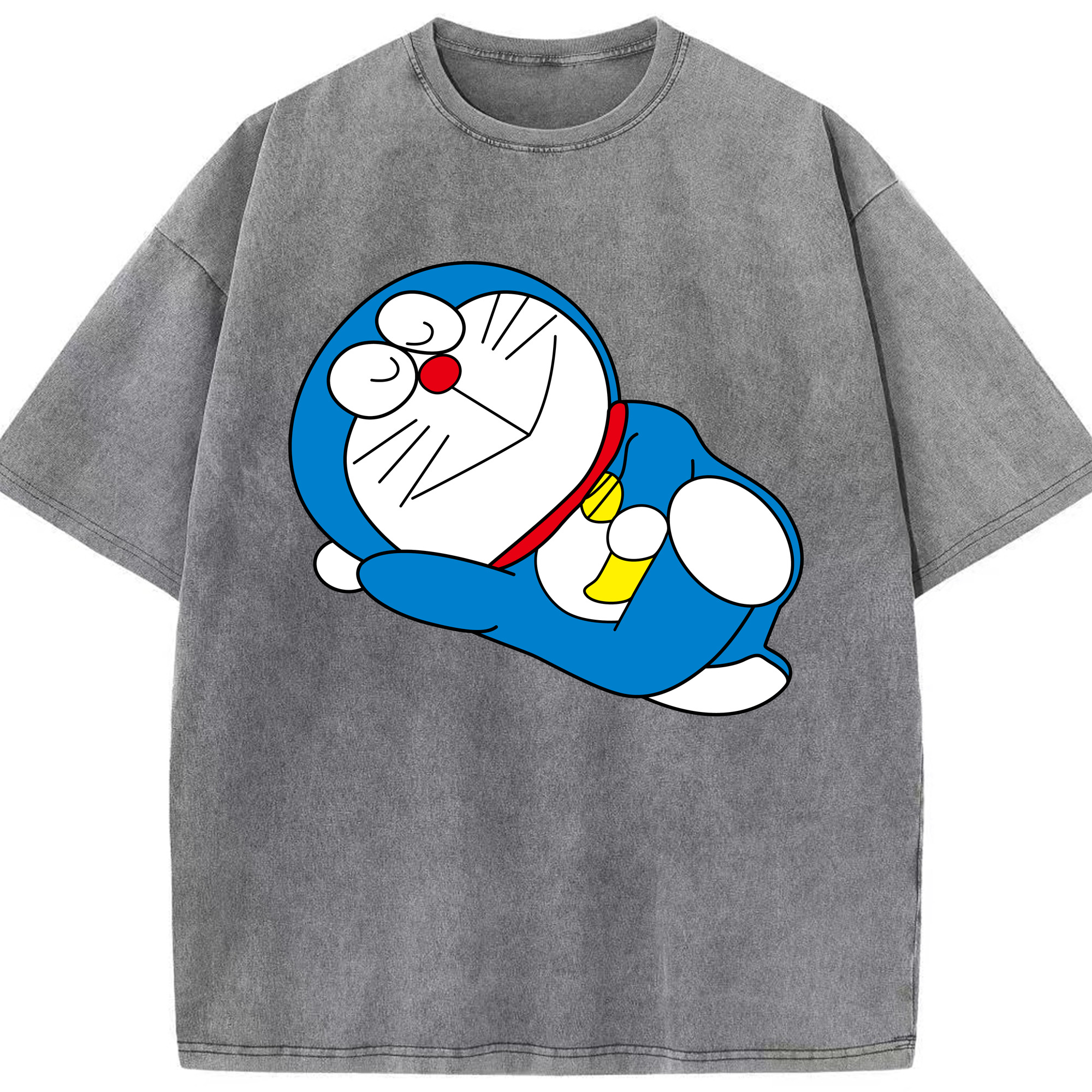 （画像用） ドラえもん Doraemon 綿100% ヴィンテージ風 半袖Tシャツ（フロントプリント）