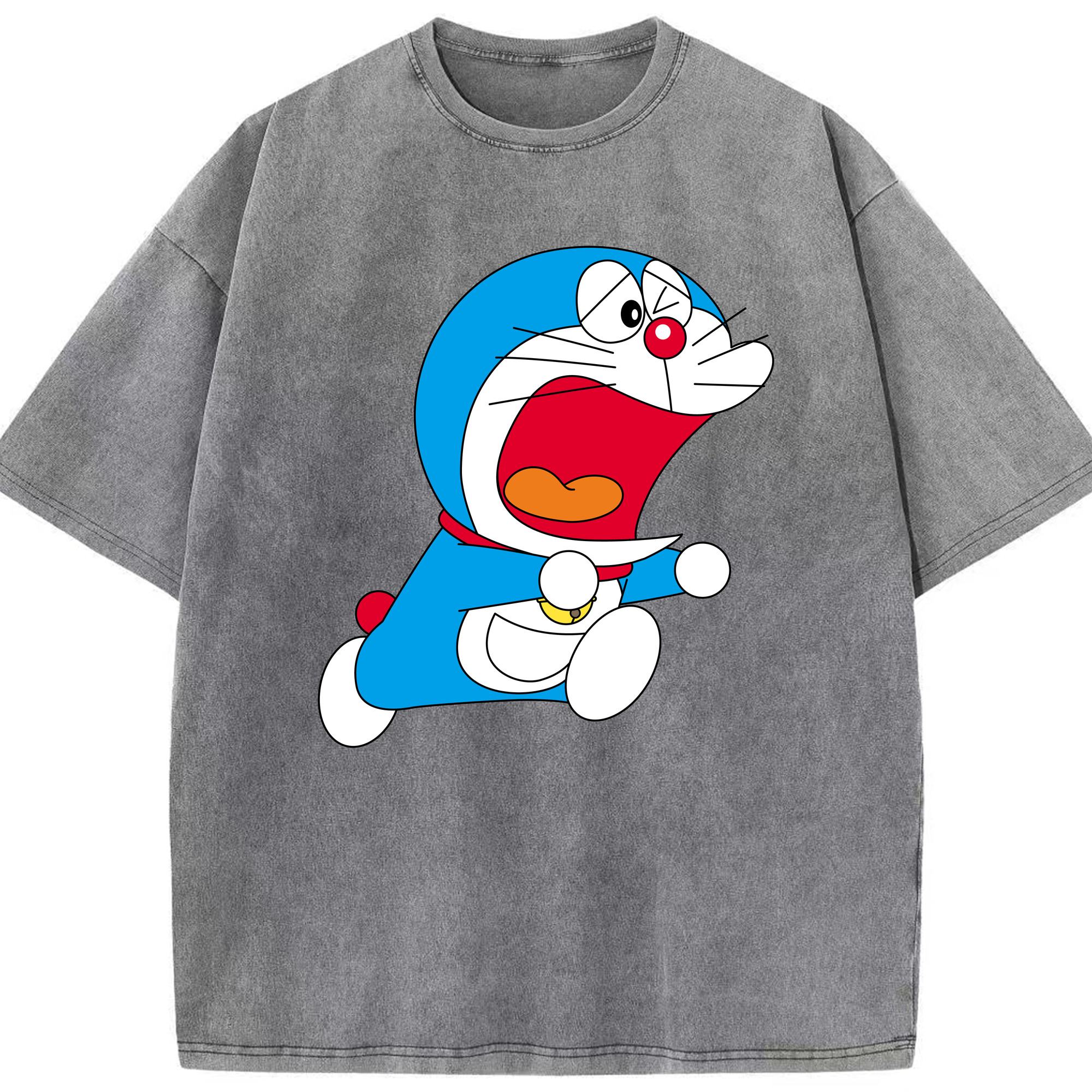 （画像用） ドラえもん Doraemon 綿100% ヴィンテージ風 半袖Tシャツ（フロントプリント）