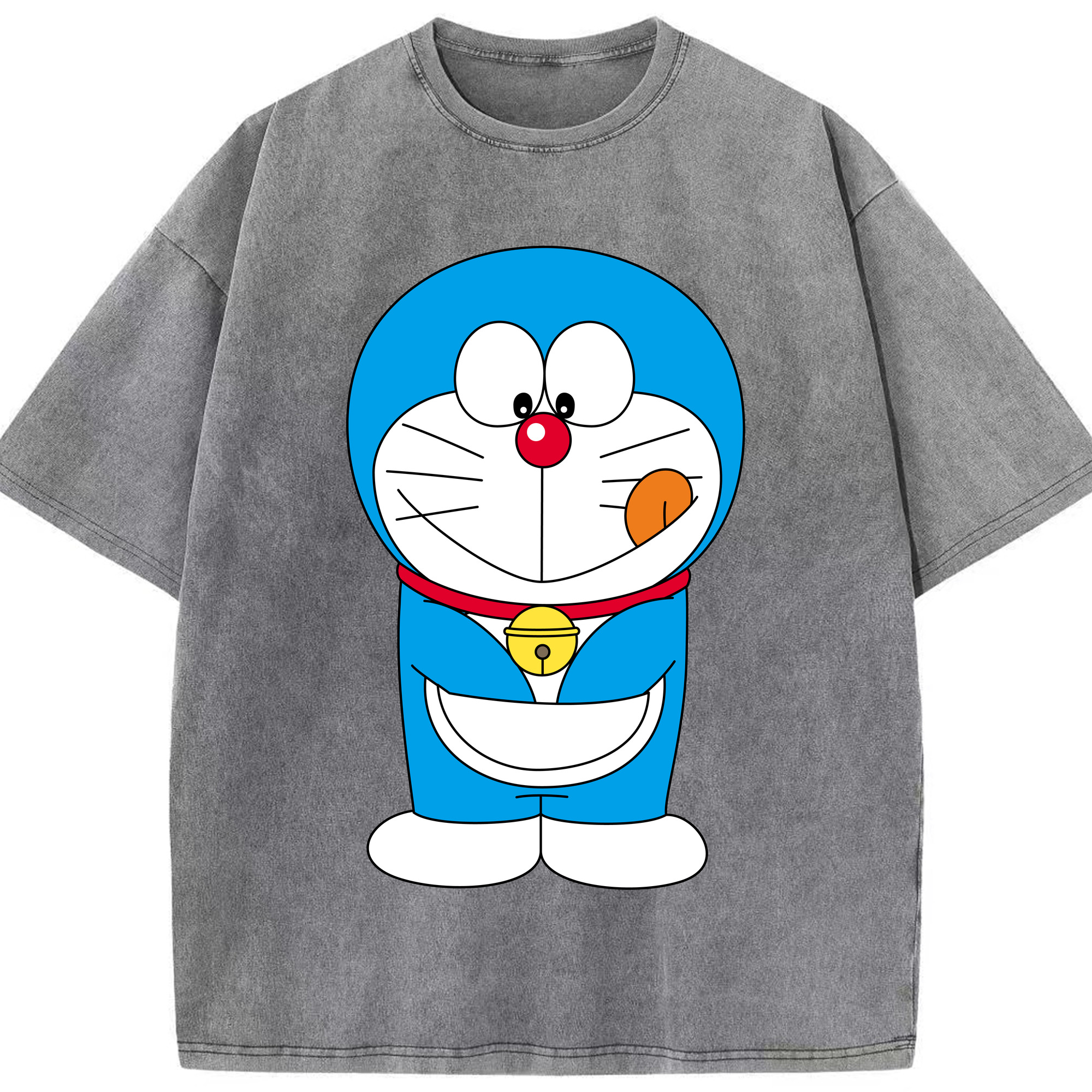 （画像用） ドラえもん Doraemon 綿100% ヴィンテージ風 半袖Tシャツ（フロントプリント）