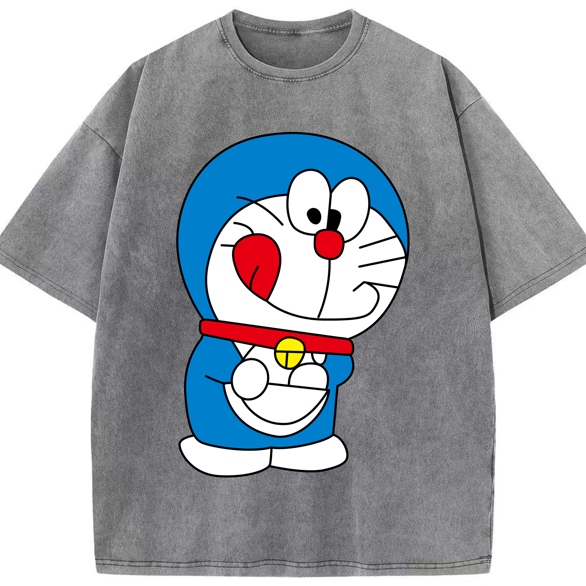 （画像用） ドラえもん Doraemon 綿100% ヴィンテージ風 半袖Tシャツ（フロントプリント）