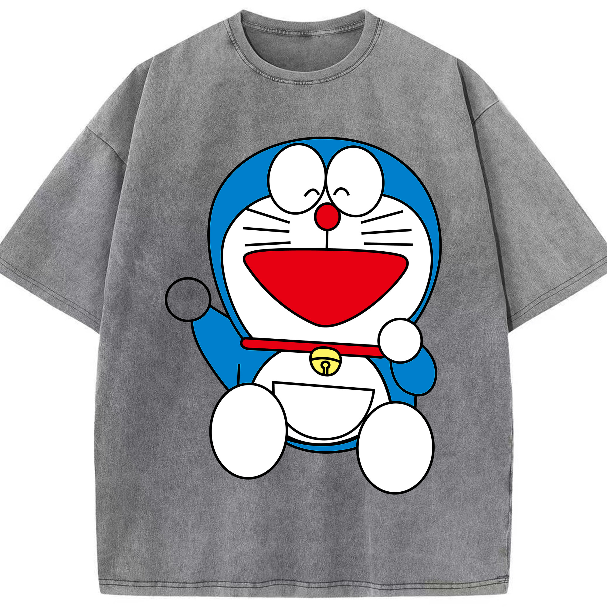 （画像用） ドラえもん Doraemon 綿100% ヴィンテージ風 半袖Tシャツ（フロントプリント）