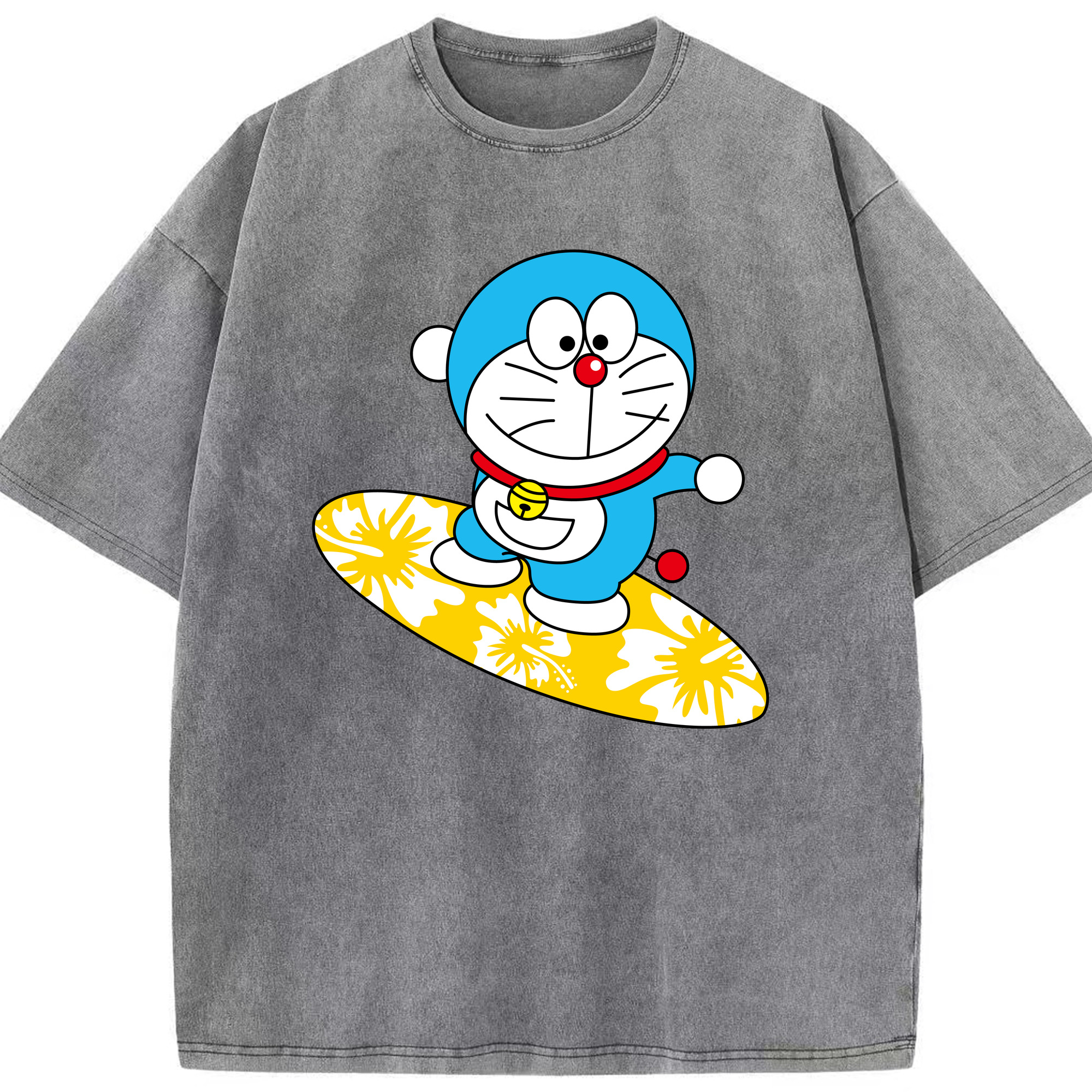 （画像用） ドラえもん Doraemon 綿100% ヴィンテージ風 半袖Tシャツ（フロントプリント）