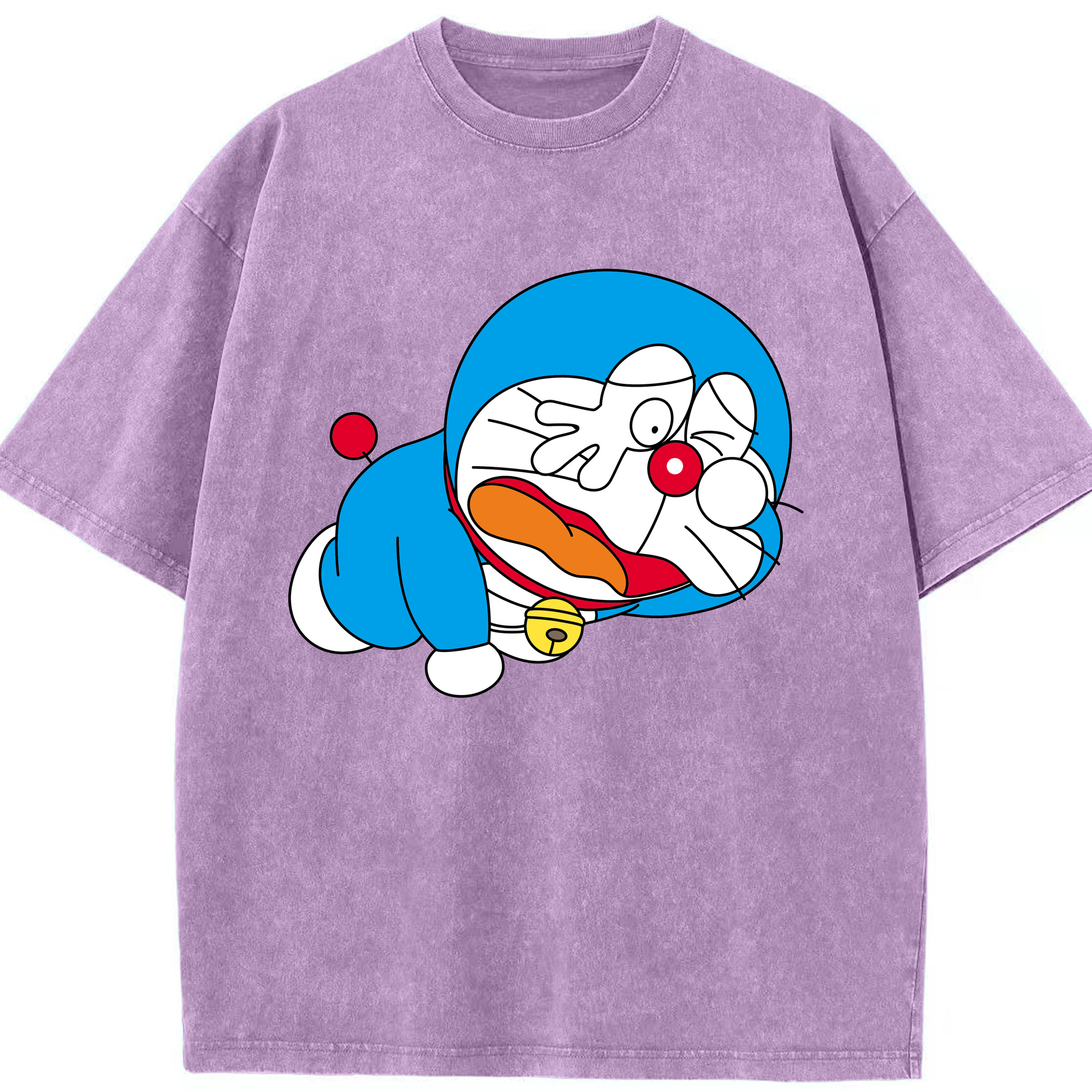 （画像用） ドラえもん Doraemon 綿100% ヴィンテージ風 半袖Tシャツ（フロントプリント）
