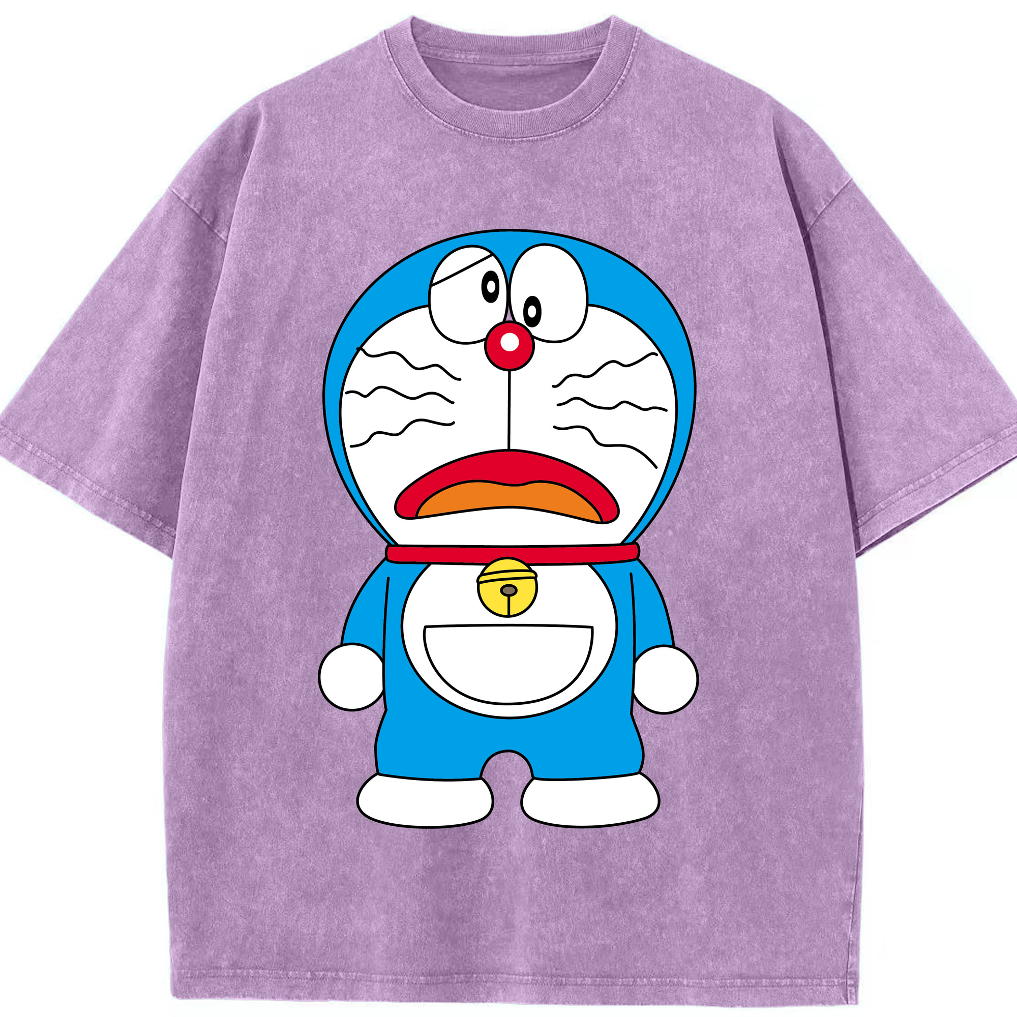 （画像用） ドラえもん Doraemon 綿100% ヴィンテージ風 半袖Tシャツ（フロントプリント）