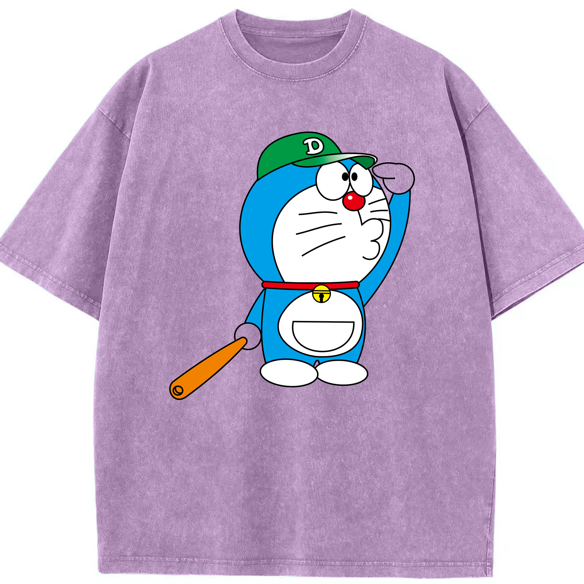 （画像用） ドラえもん Doraemon 綿100% ヴィンテージ風 半袖Tシャツ（フロントプリント）