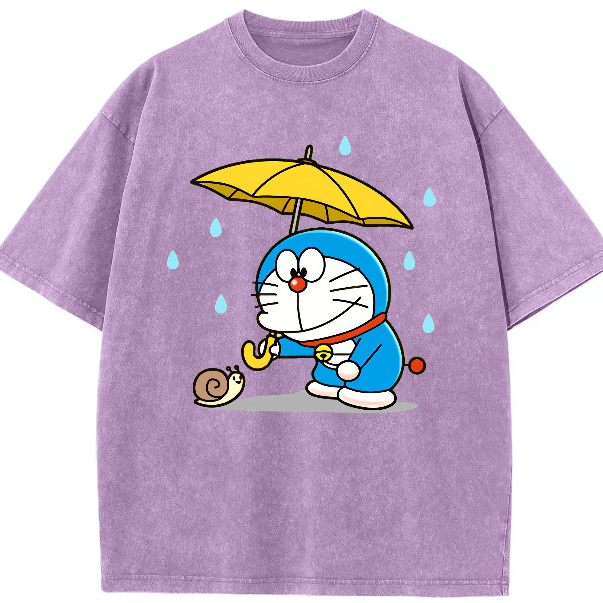 （画像用） ドラえもん Doraemon 綿100% ヴィンテージ風 半袖Tシャツ（フロントプリント）