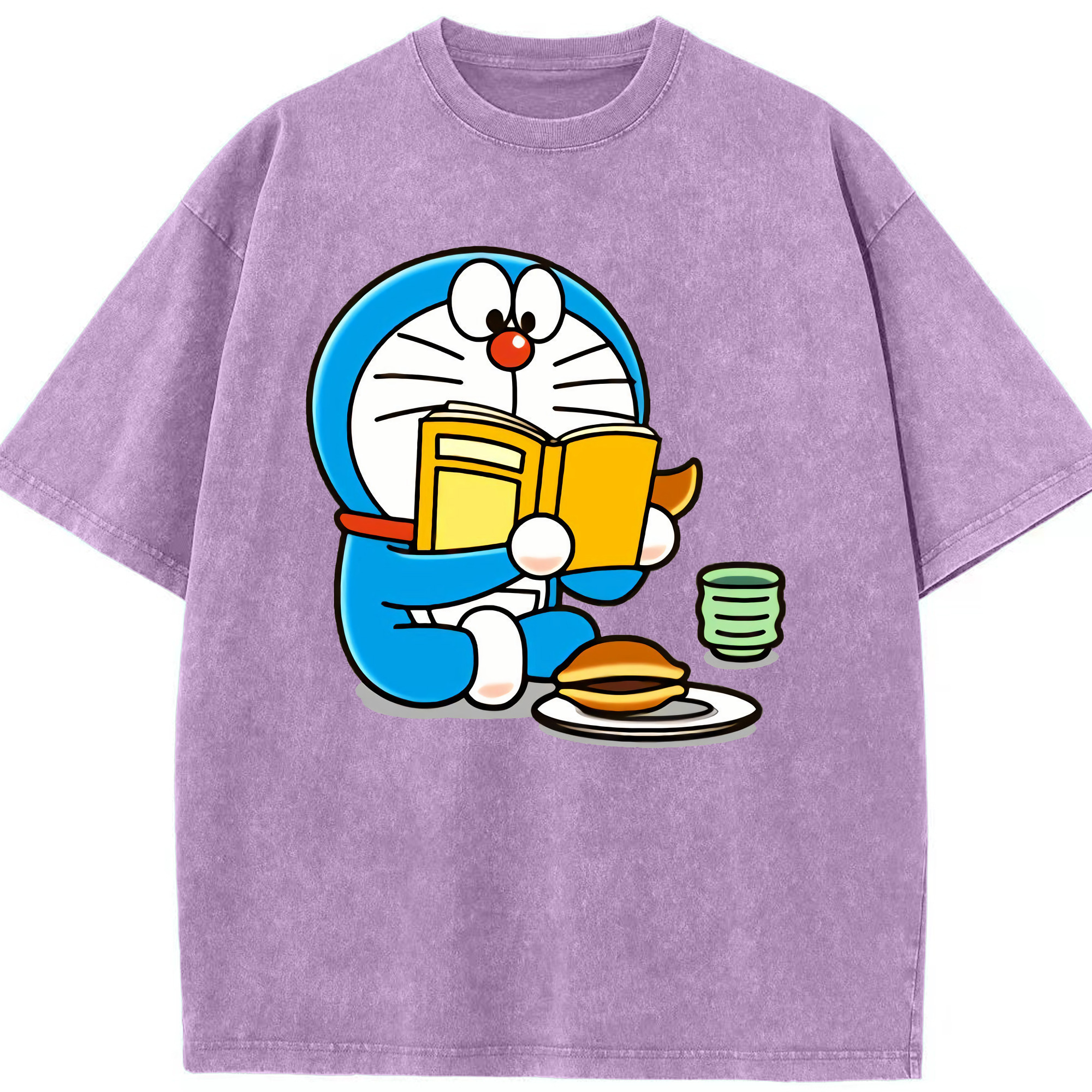 （画像用） ドラえもん Doraemon 綿100% ヴィンテージ風 半袖Tシャツ（フロントプリント）