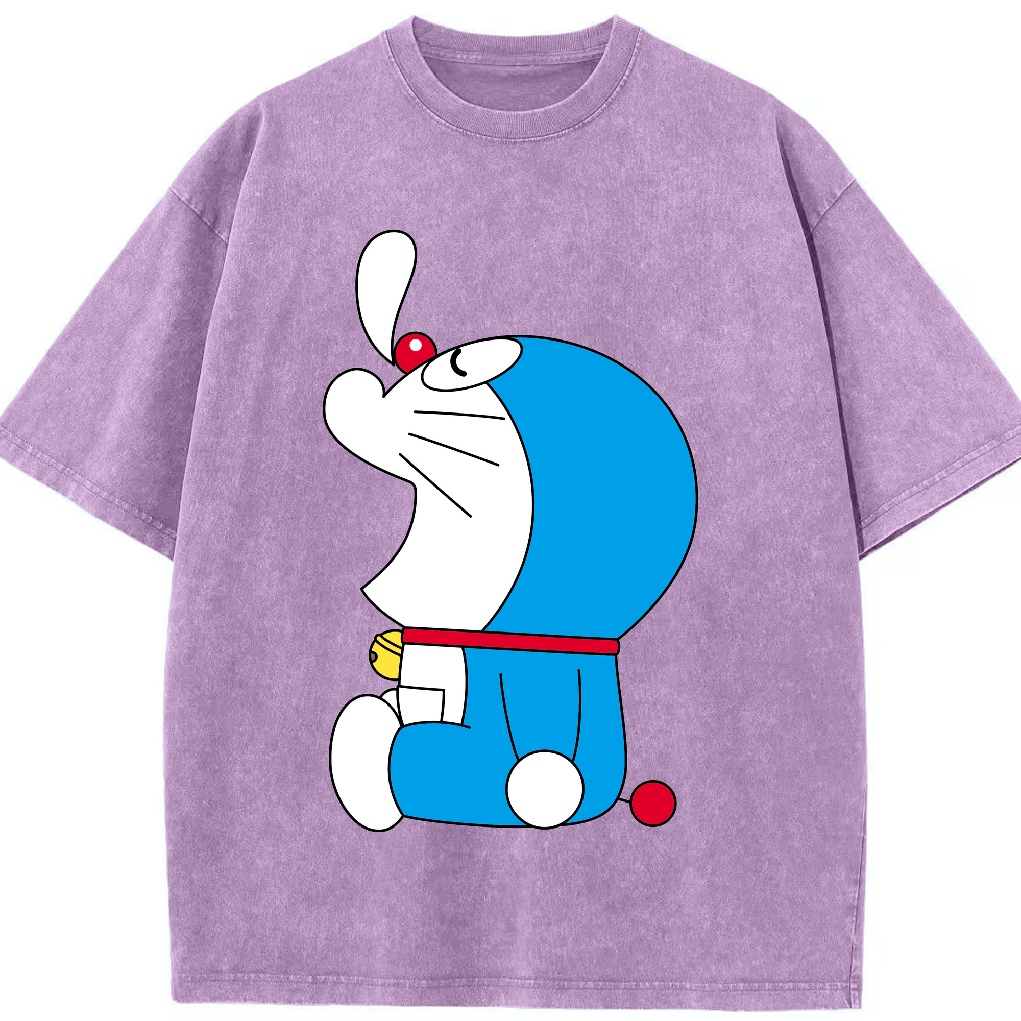 （画像用） ドラえもん Doraemon 綿100% ヴィンテージ風 半袖Tシャツ（フロントプリント）