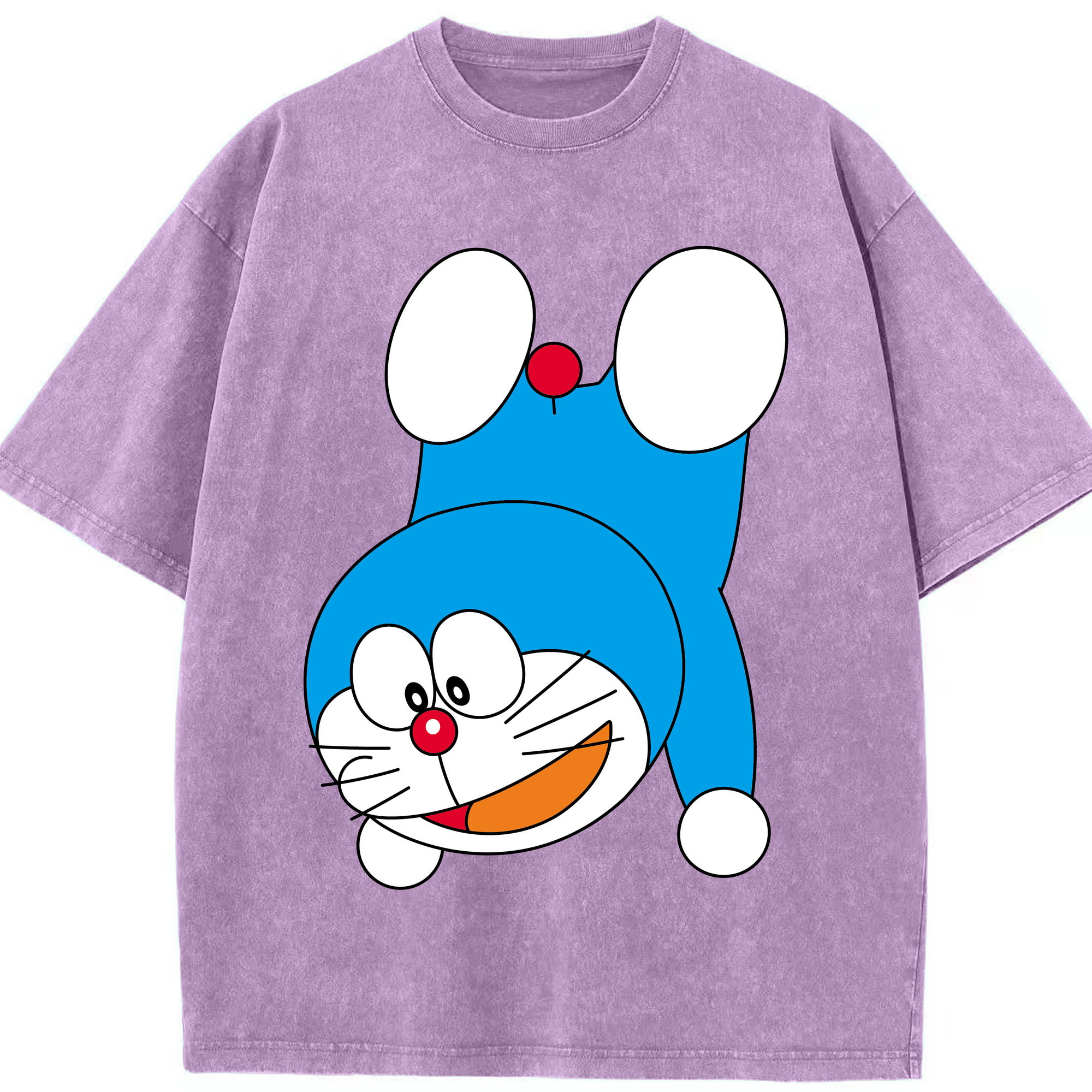 （画像用） ドラえもん Doraemon 綿100% ヴィンテージ風 半袖Tシャツ（フロントプリント）