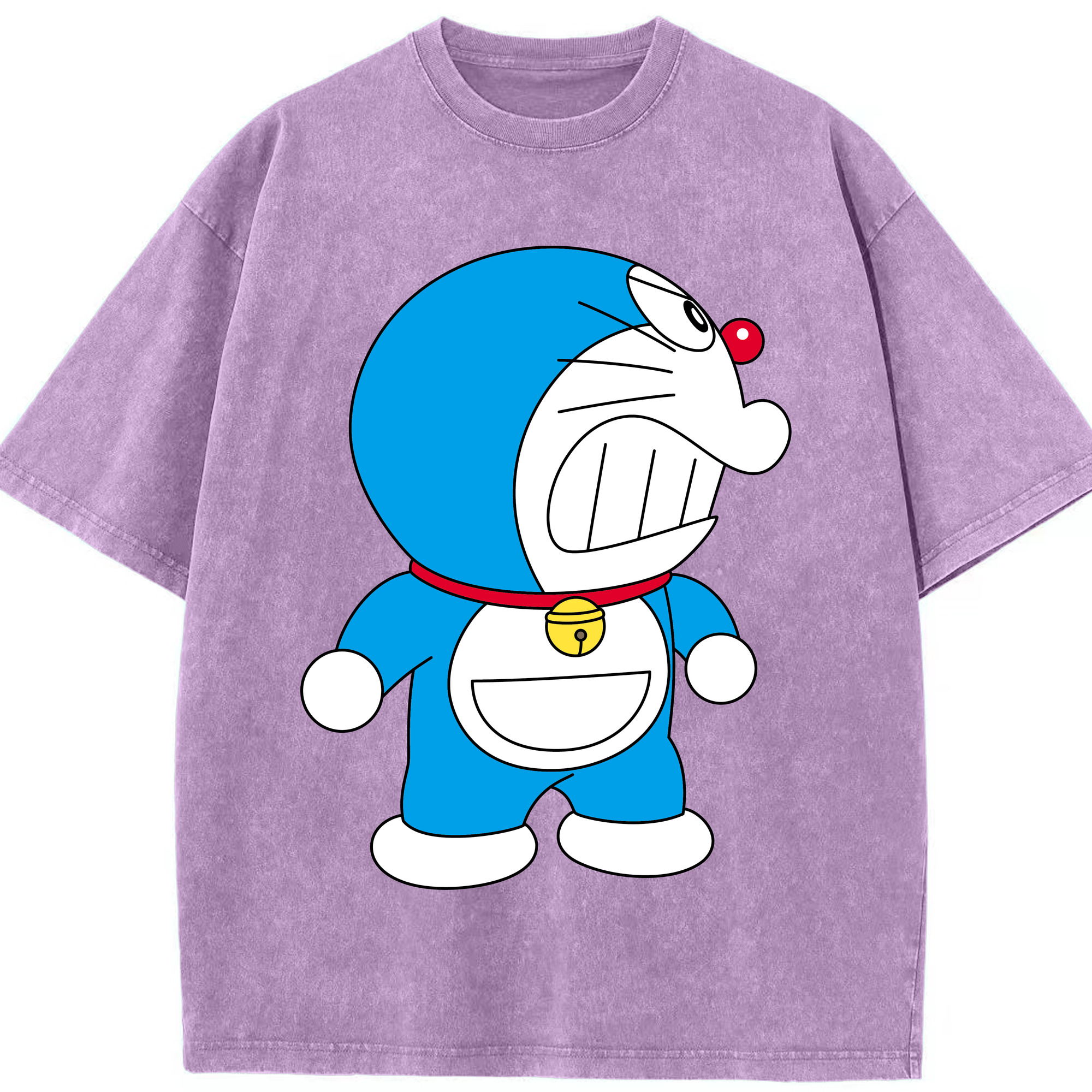（画像用） ドラえもん Doraemon 綿100% ヴィンテージ風 半袖Tシャツ（フロントプリント）